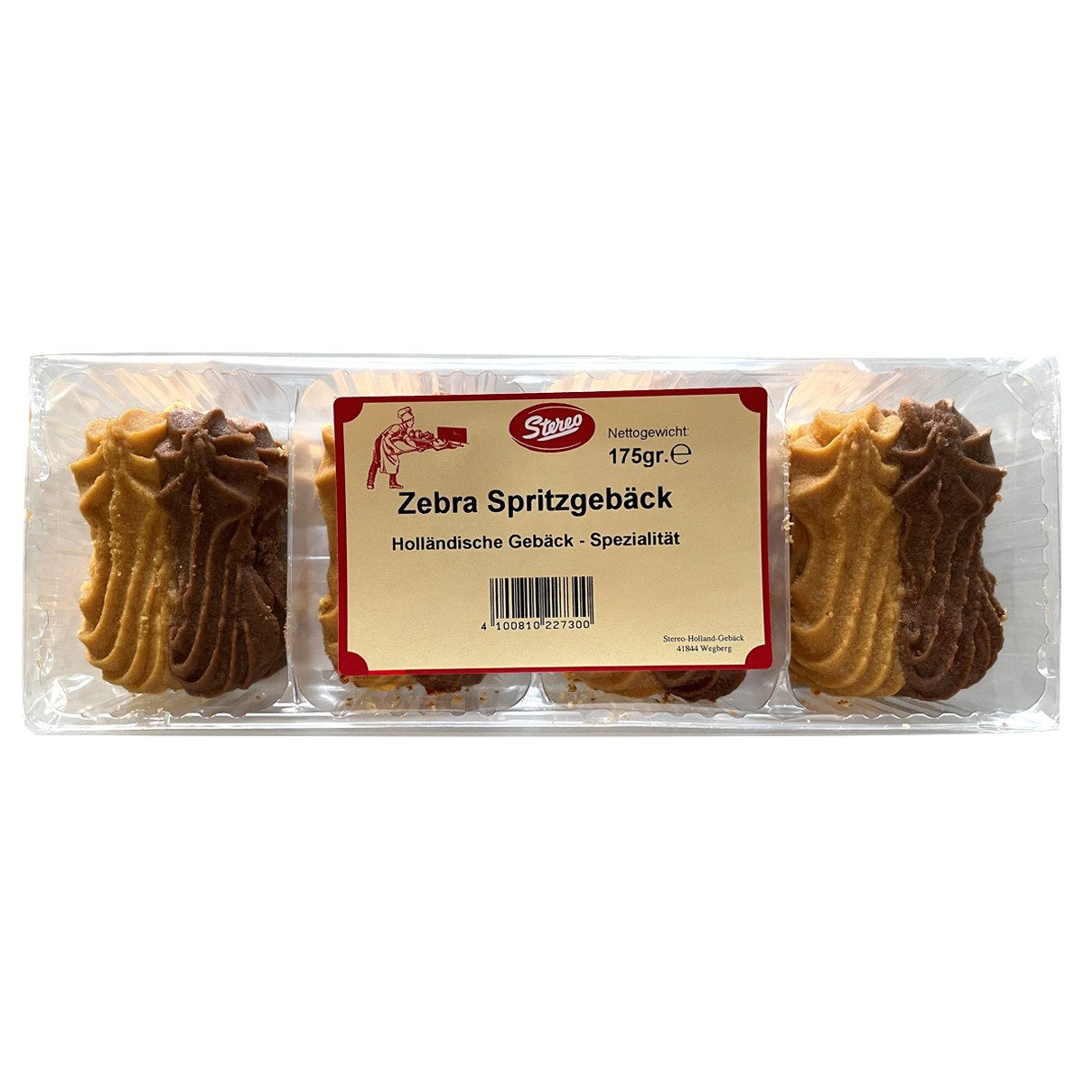 Stereo Kekse, Stereo Zebra Spritzgebäck aus zarter Vanille und feinem Kakao 175g