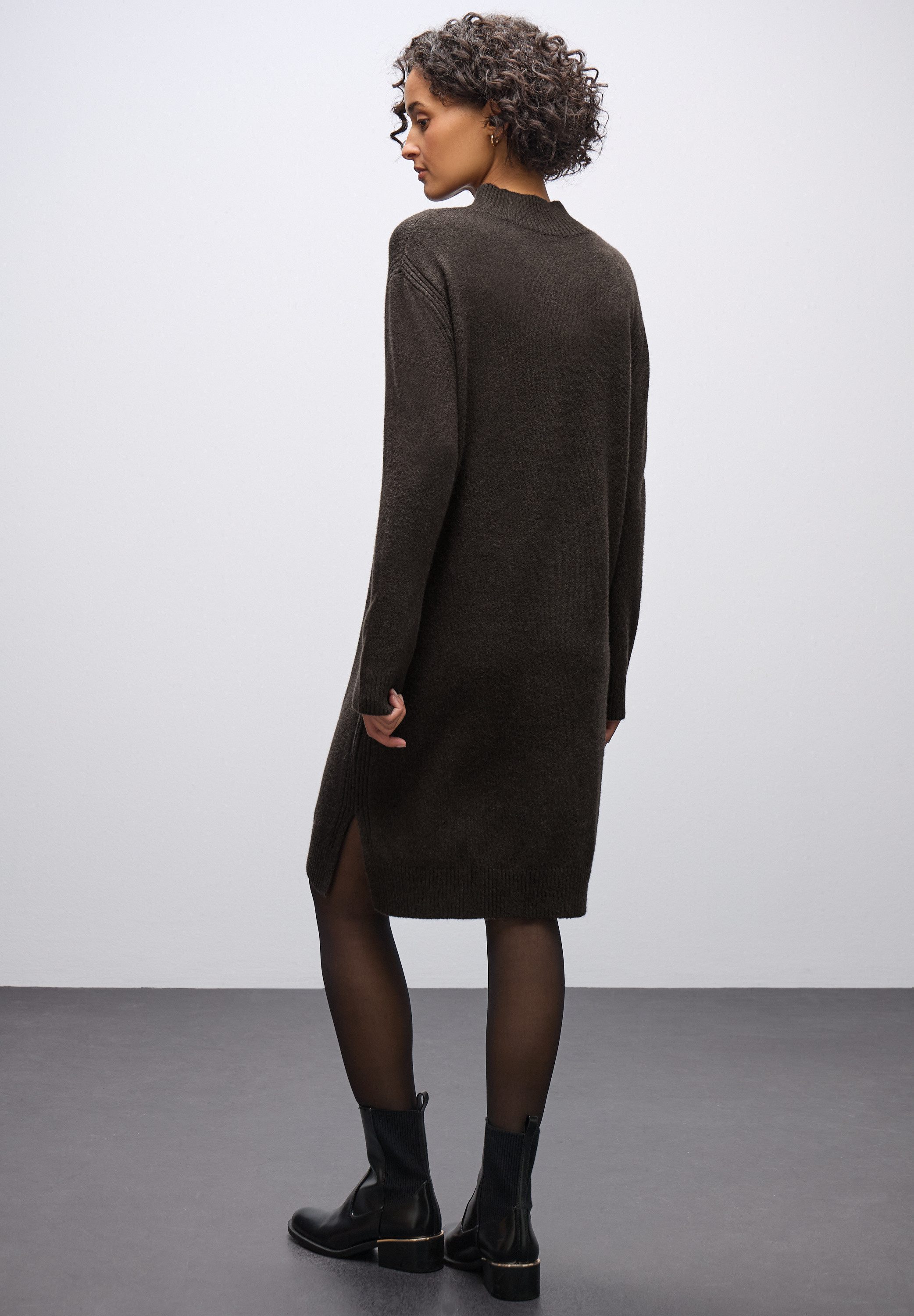 STREET ONE Strickkleid mit Rippbündchen günstig online kaufen