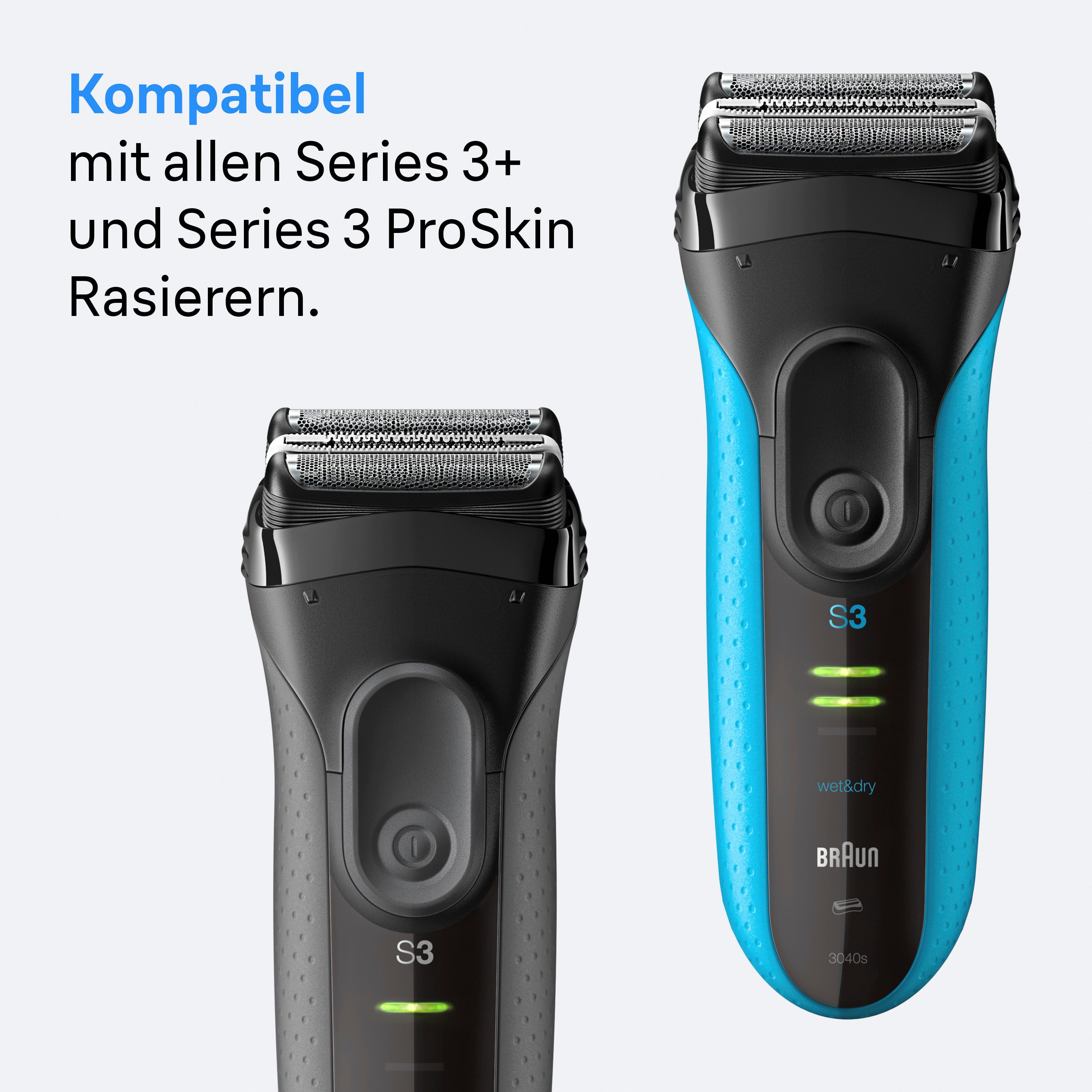Braun Ersatzscherkopf Series 3+ 32B, Kompatibel mit Series 3+ and Series 3 ProSkin Rasierern – Bild 5 von 5
