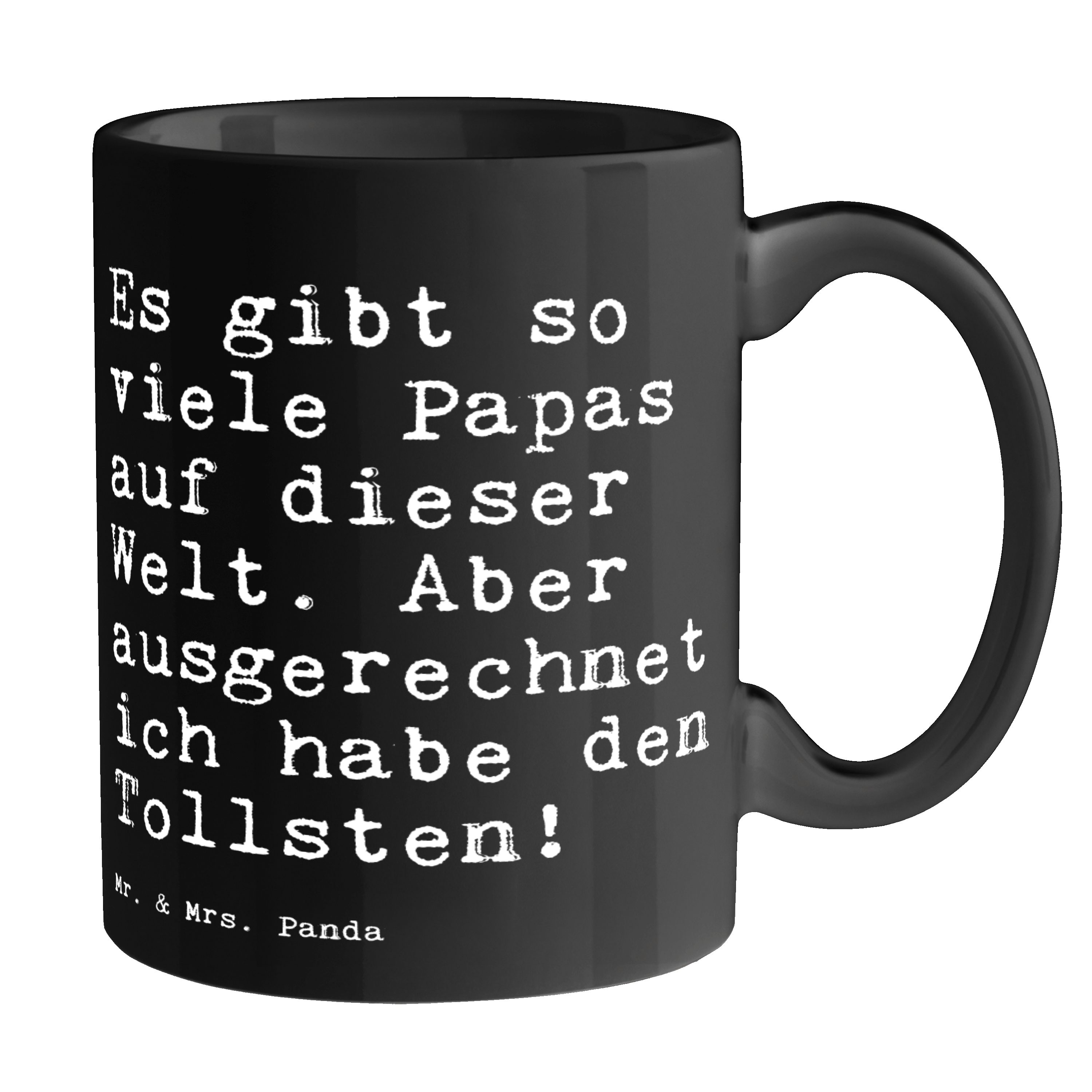 Mr. & Mrs. Panda Tasse Es gibt so viele... - Schwarz - Geschenk, Kaffeetasse, Frühstück, Spr, Keramik Schwarz