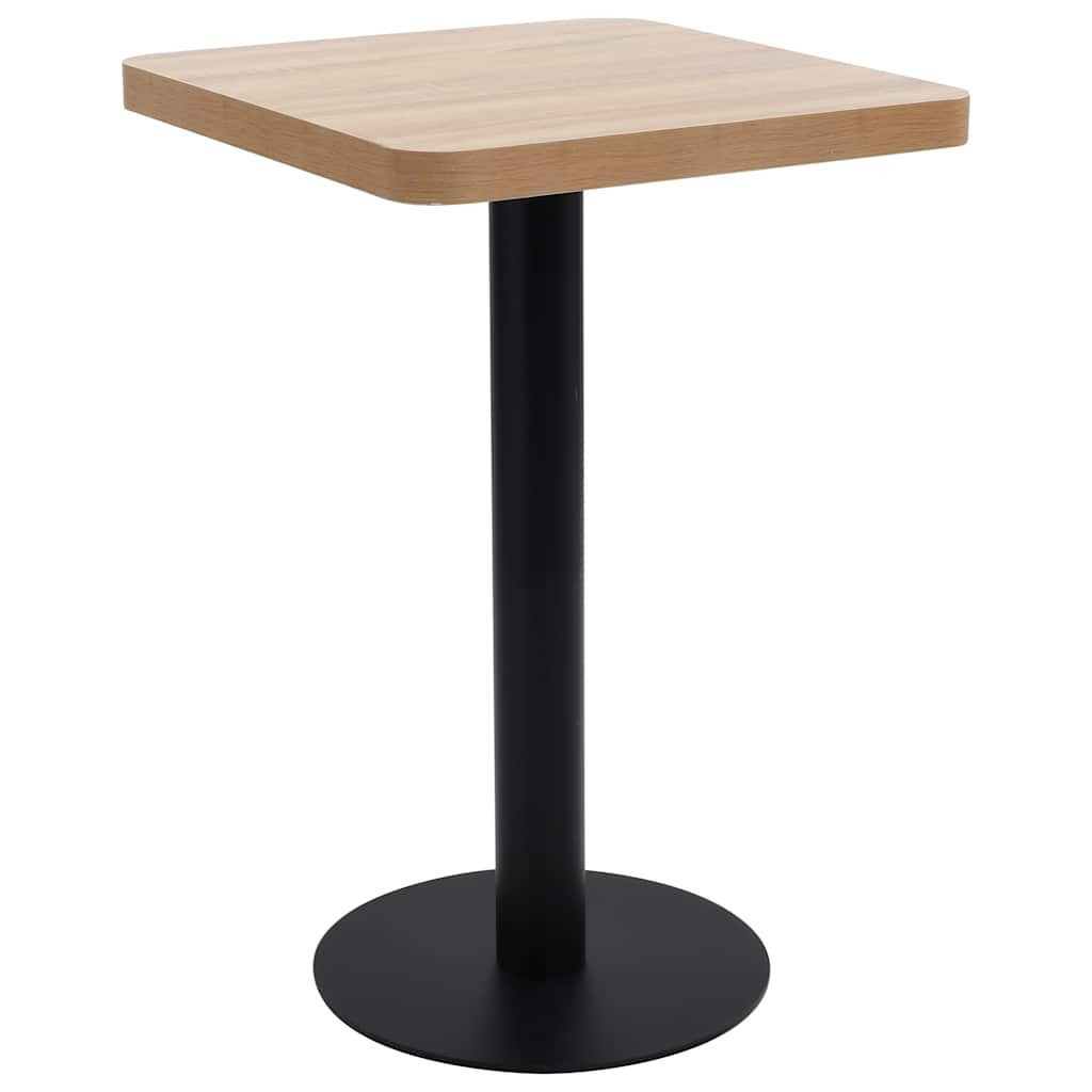 vidaXL Esstisch Bistrotisch Hellbraun 50x50 cm MDF (1-St)