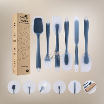 Coradoma Kochbesteck-Set Küchenutensilien 6er Set aus Silikon Geschirrset Küchenhelfer (6-tlg)