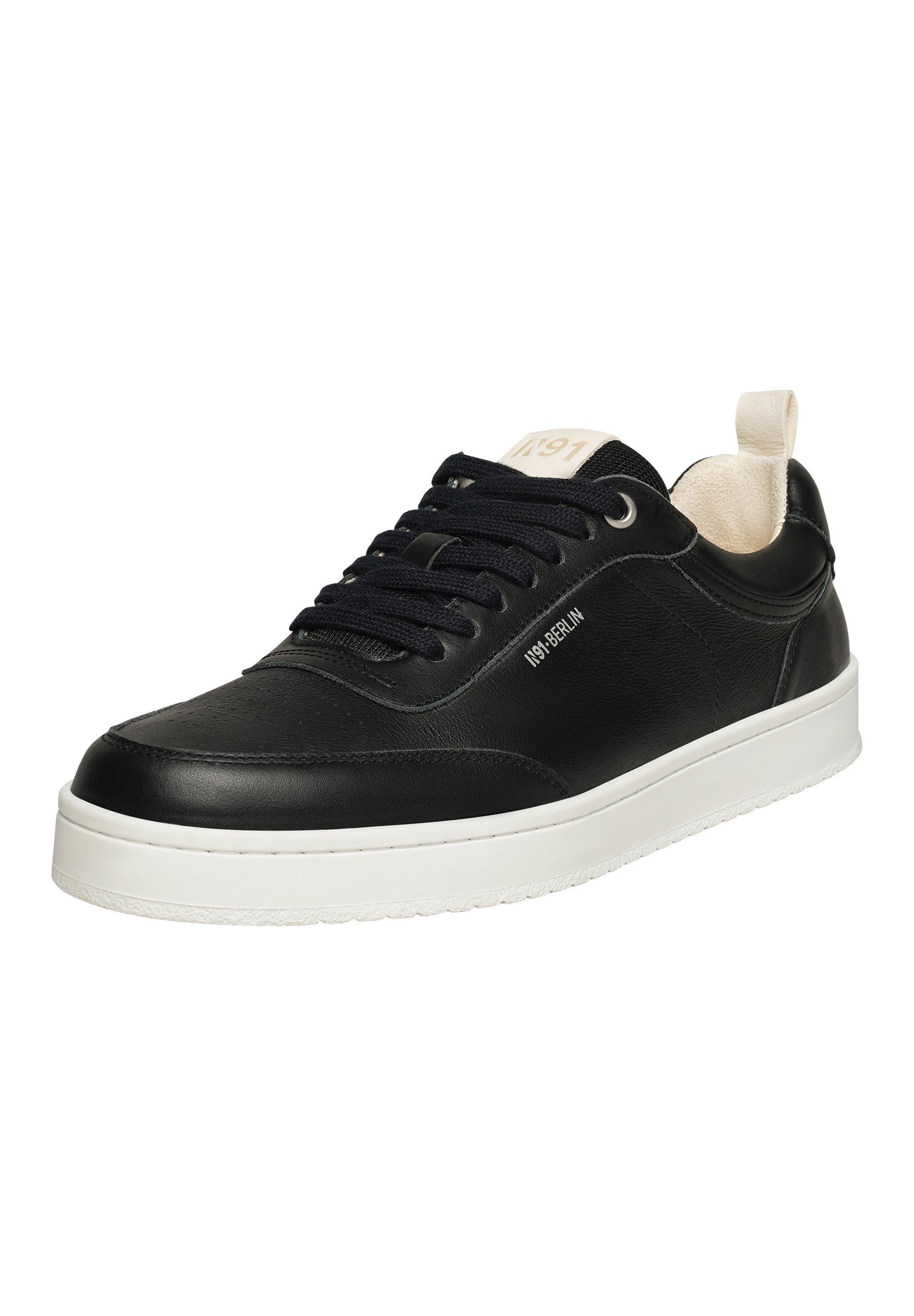 N91 Court M AB Herrensneaker Sneaker Turnschuh Leder handgefertigt, sportlicher Freizeitschuh Herren