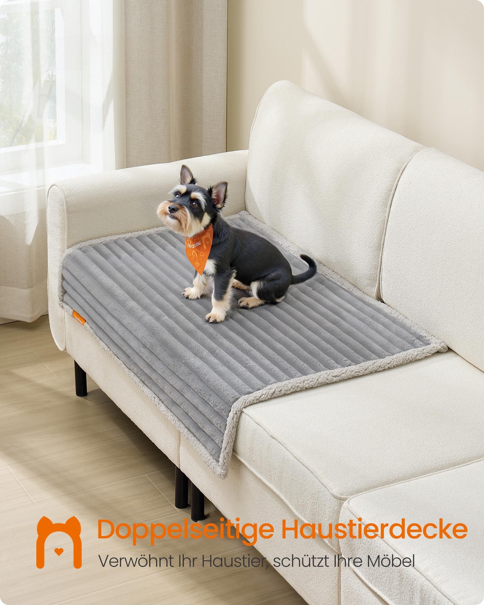 FEANDREA Tierdecke, Hundedecke, wasserdichte Decke für Haustier, beidseitig, waschbar