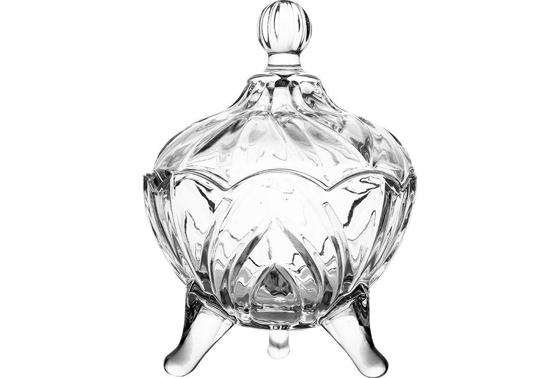 Dekonaz Zuckerdose Hayal, Zuckerdose, Zuckerglas, Glas, 120 ml, Transparent, Glas