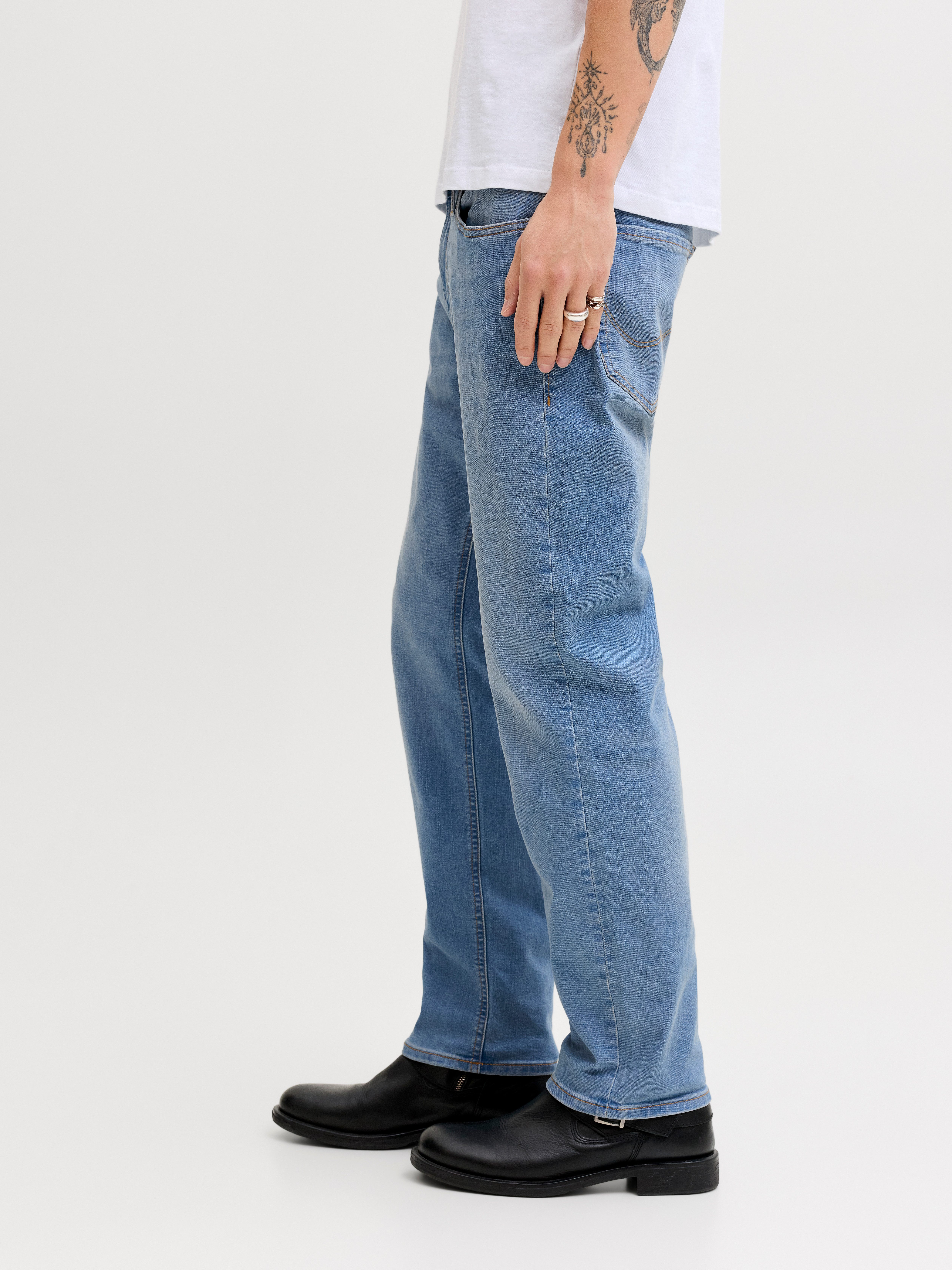 Jack & Jones Straight-Jeans JJICLARK JJORIGINAL SQ 2 Baumwollmischung, straight fit