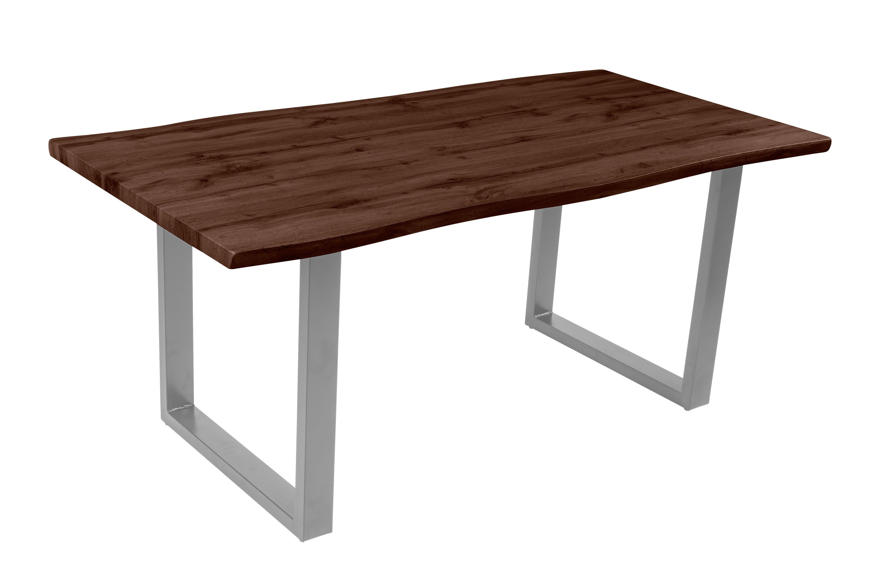 Loreno® Esstisch Josy, Nussbaumholz, Baumkante, MDF-Platte, günstig online kaufen