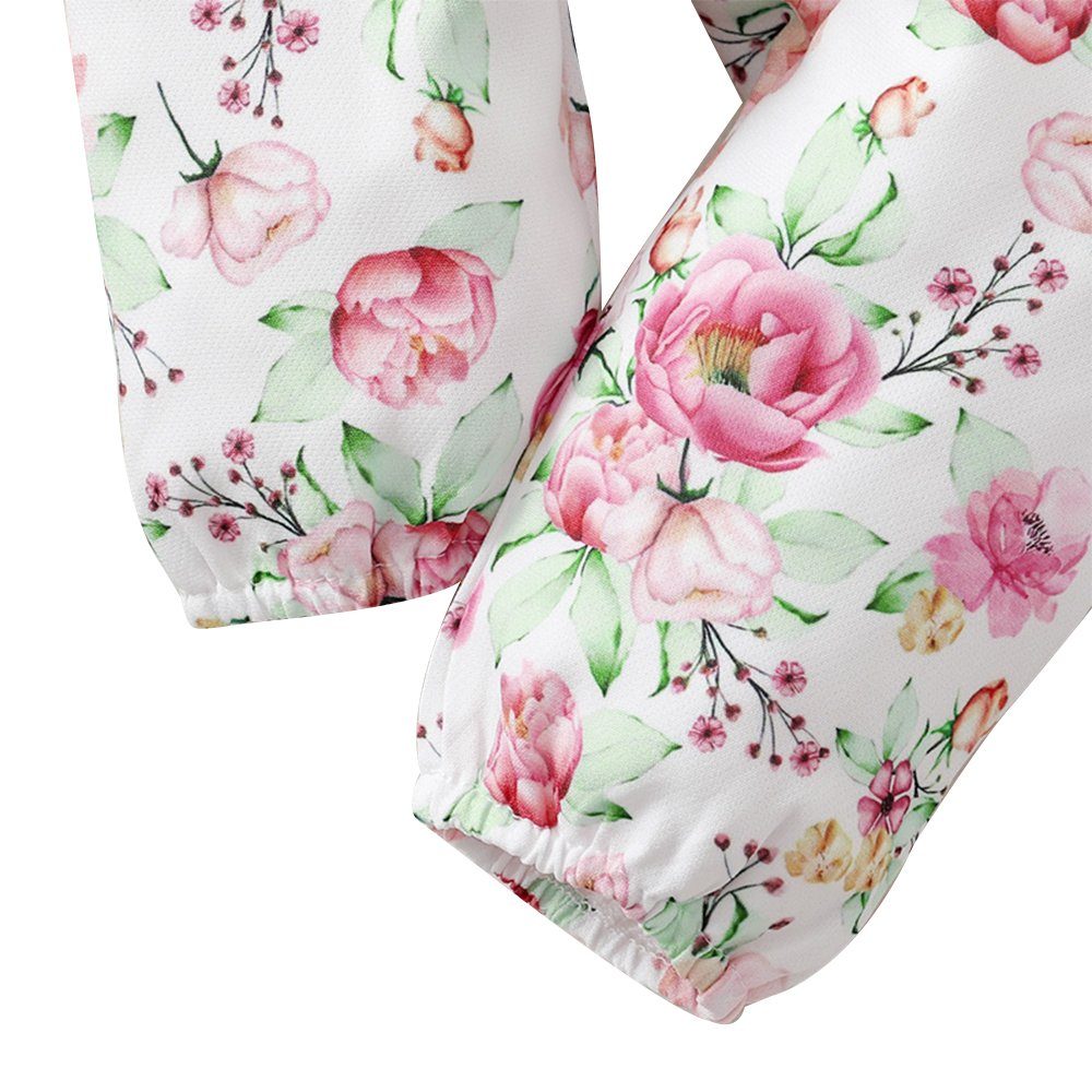 Leggings (2-tlg) mit Shirt Blumendruck und Rüschen LAPA Süßes & Baby-Set