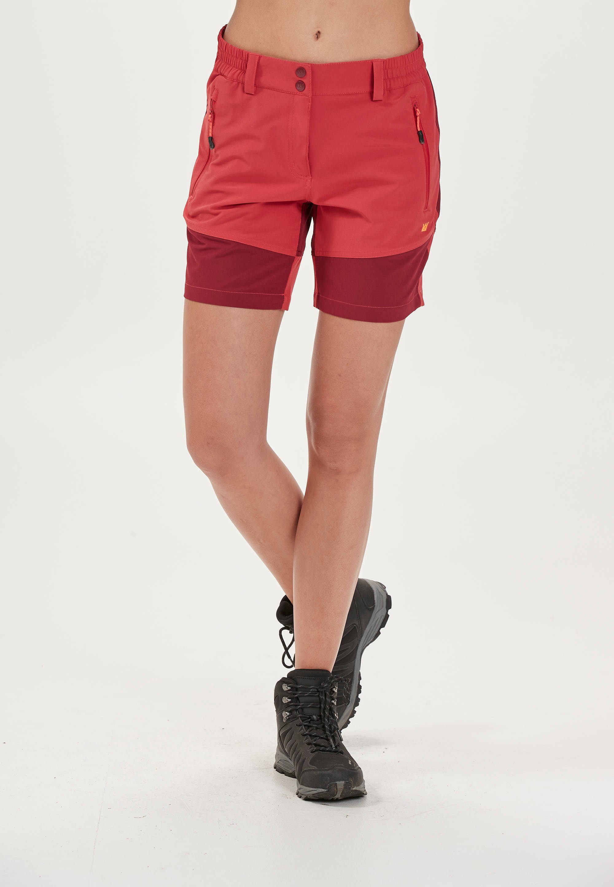 mit extra Funktionsstretch WHISTLER rot komfortablem LALA Shorts