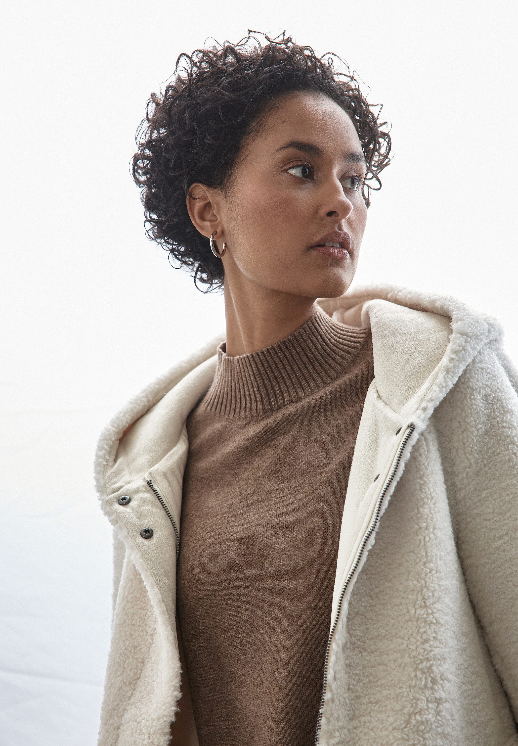STREET ONE Langjacke mit Teddyfell und günstig online kaufen