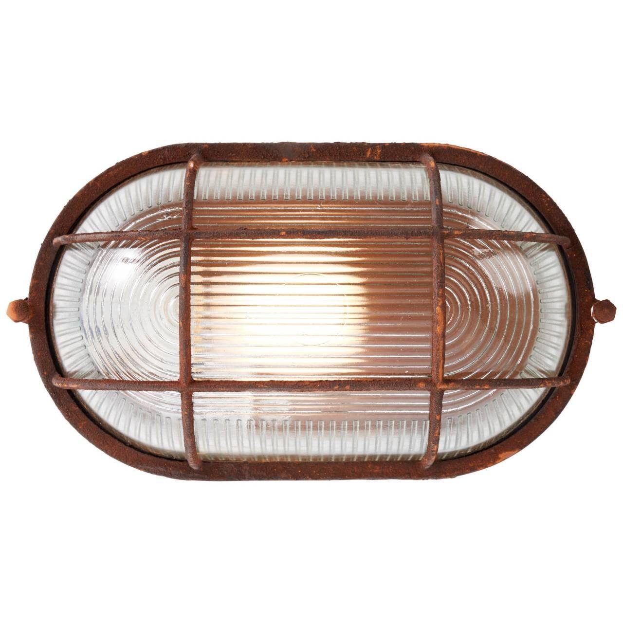 E27, 1x Wand- Deckenleuchte Bobbi, Bobbi rostfarbend Lampe Brilliant 40 und 28cm Deckenleuchte A60,