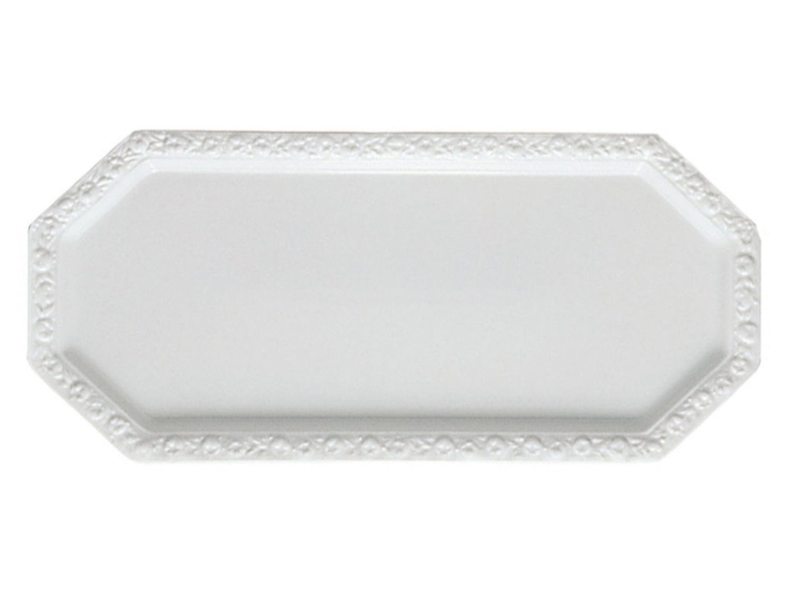 Rosenthal Servierplatte Maria Weiss Kuchenplatte rechteckig, Porzellan, (Platten), Platten