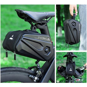 Pinoyden Fahrradtasche Wasserfeste Rahmentasche mit viel Platz - 1,5L Volumen - Fahrradtasche