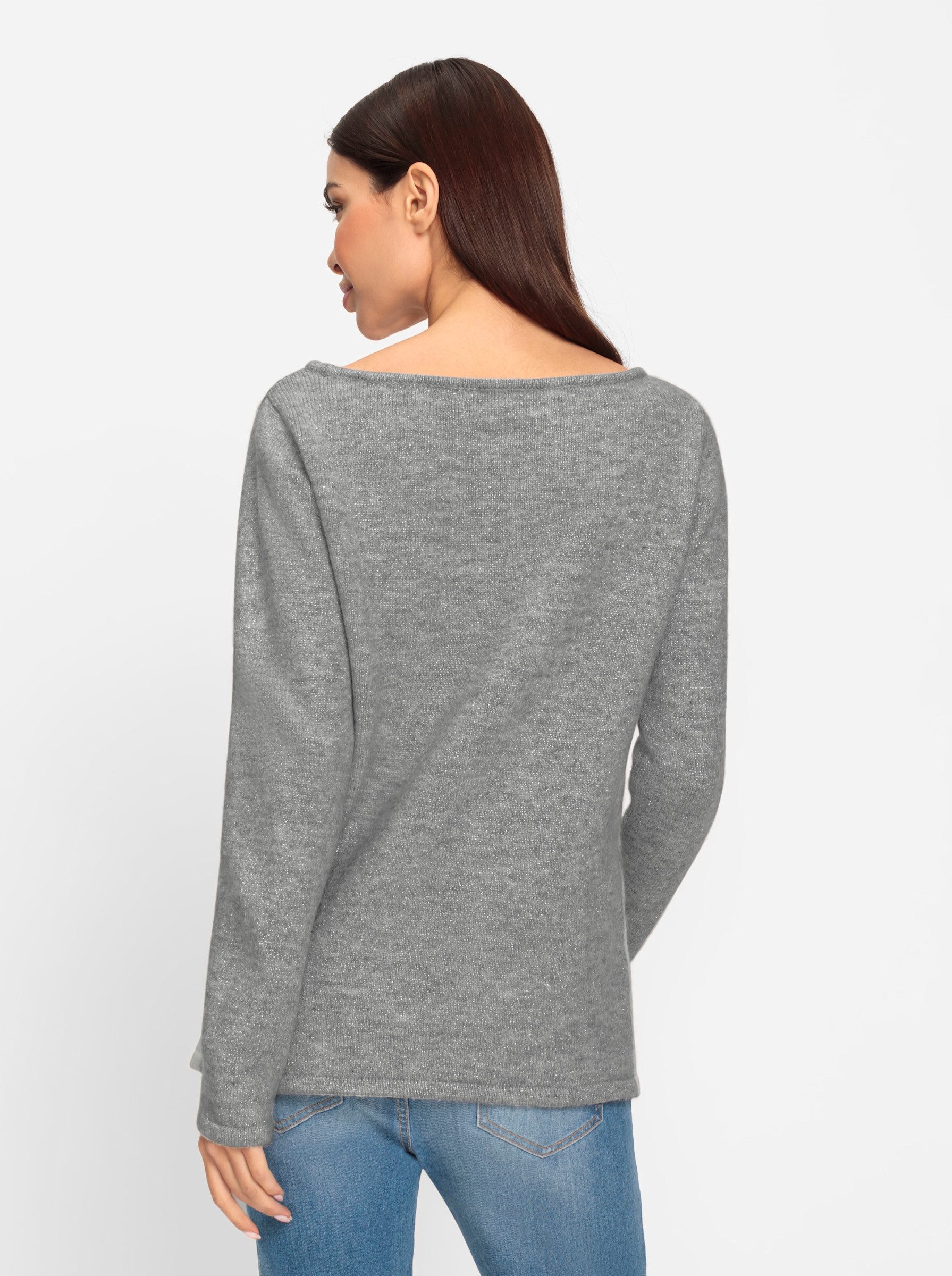 heine Strickpullover Pullover Langarm Effektgarn