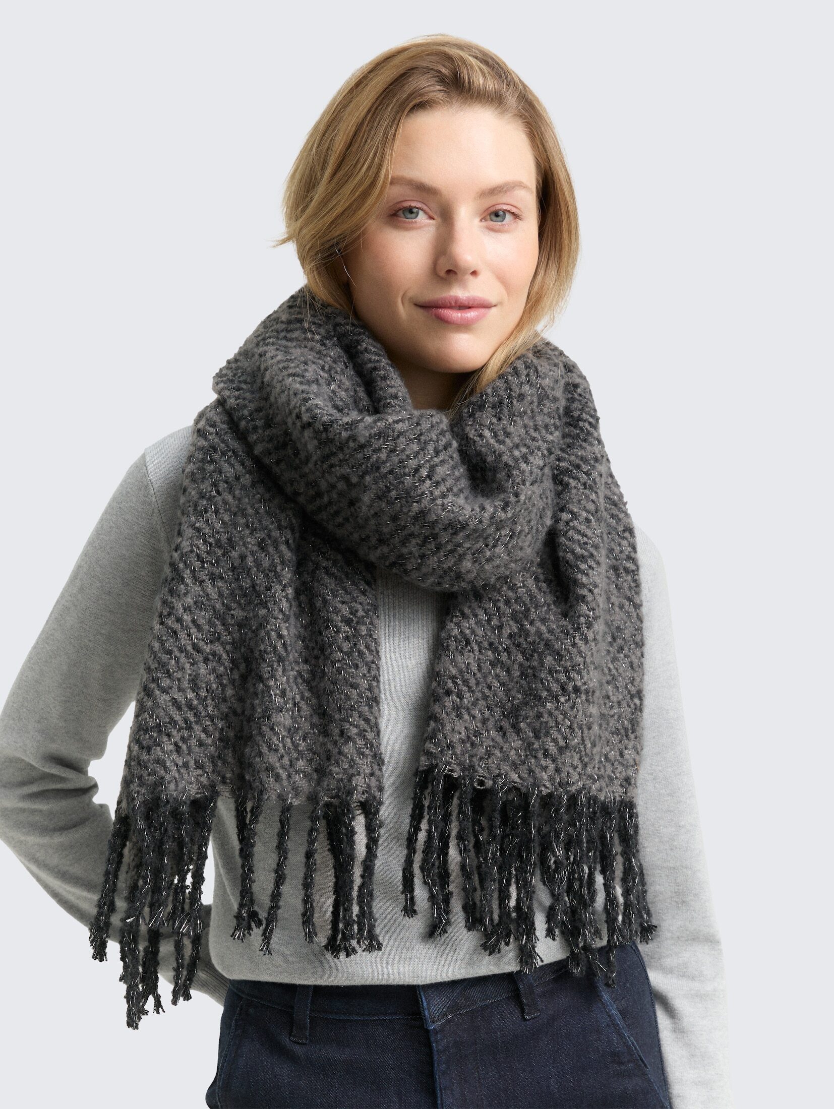 TOM TAILOR Strickschal Accessoire, Schal mit Glitzer-Effekt günstig online kaufen