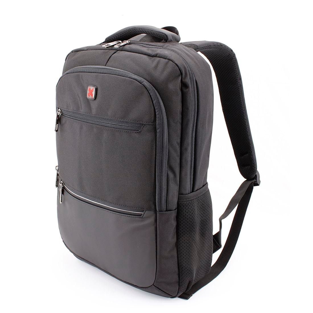 Backpack Laptoprucksack (schwarz), 15,6" Freizeitrucksack Schulrucksack Cityrucksack Notebook_Rucksack SHG Sportrucksack