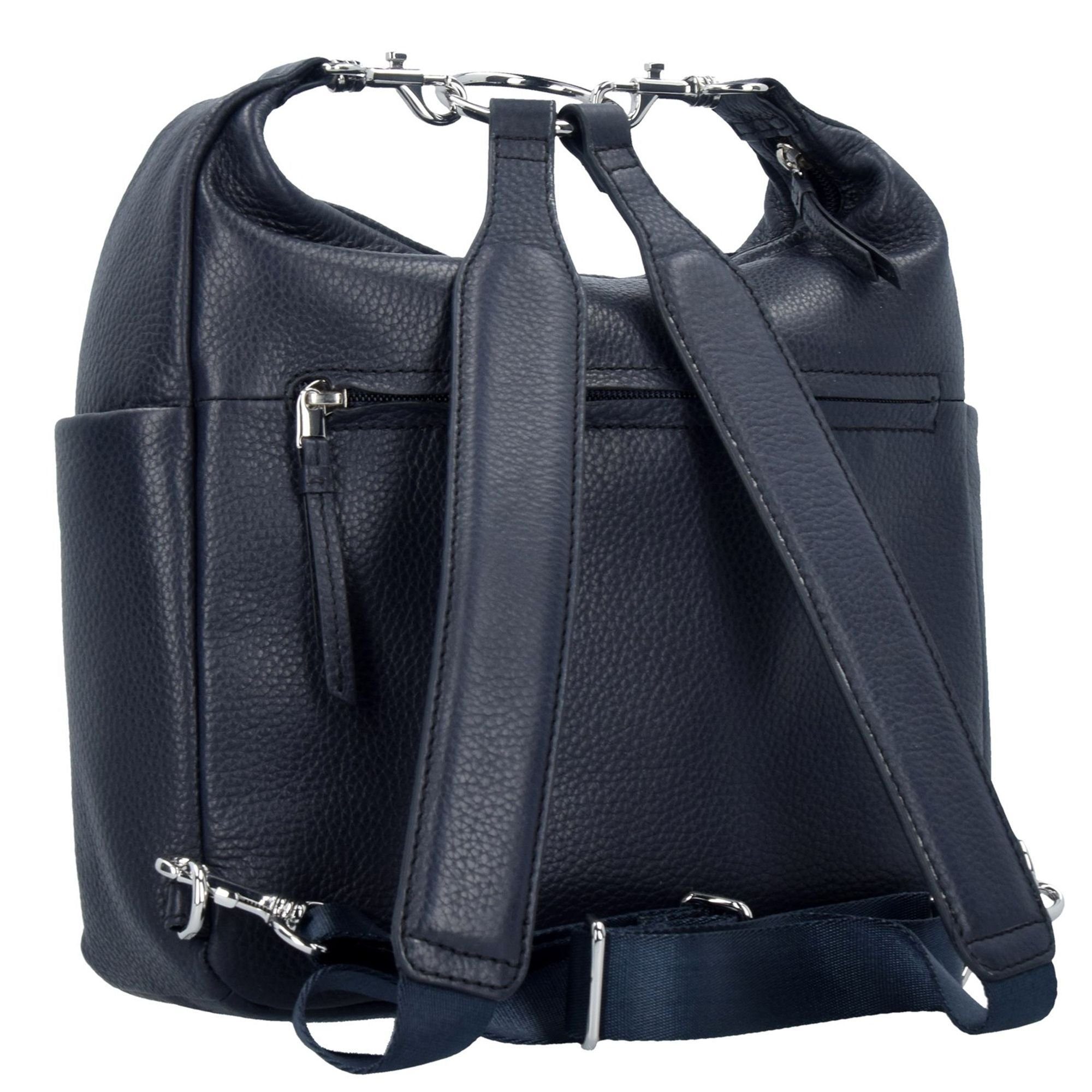 blue Schultertasche Leder BREE Nola,