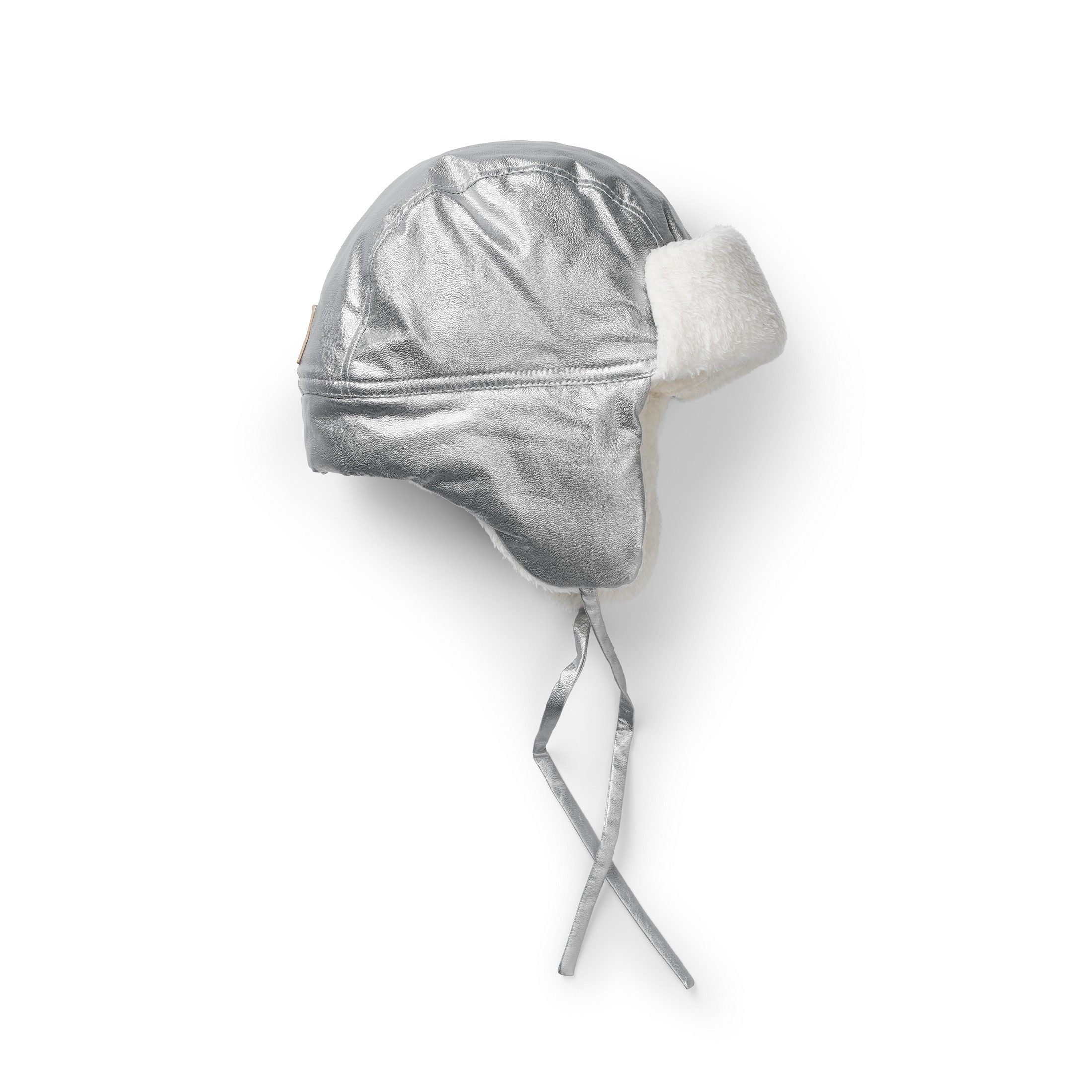 Elodie Ohrenmütze Elodie Details –Winter Babymütze gefüttert -Silver Sheen, Kopf 46-48cm (1-St)