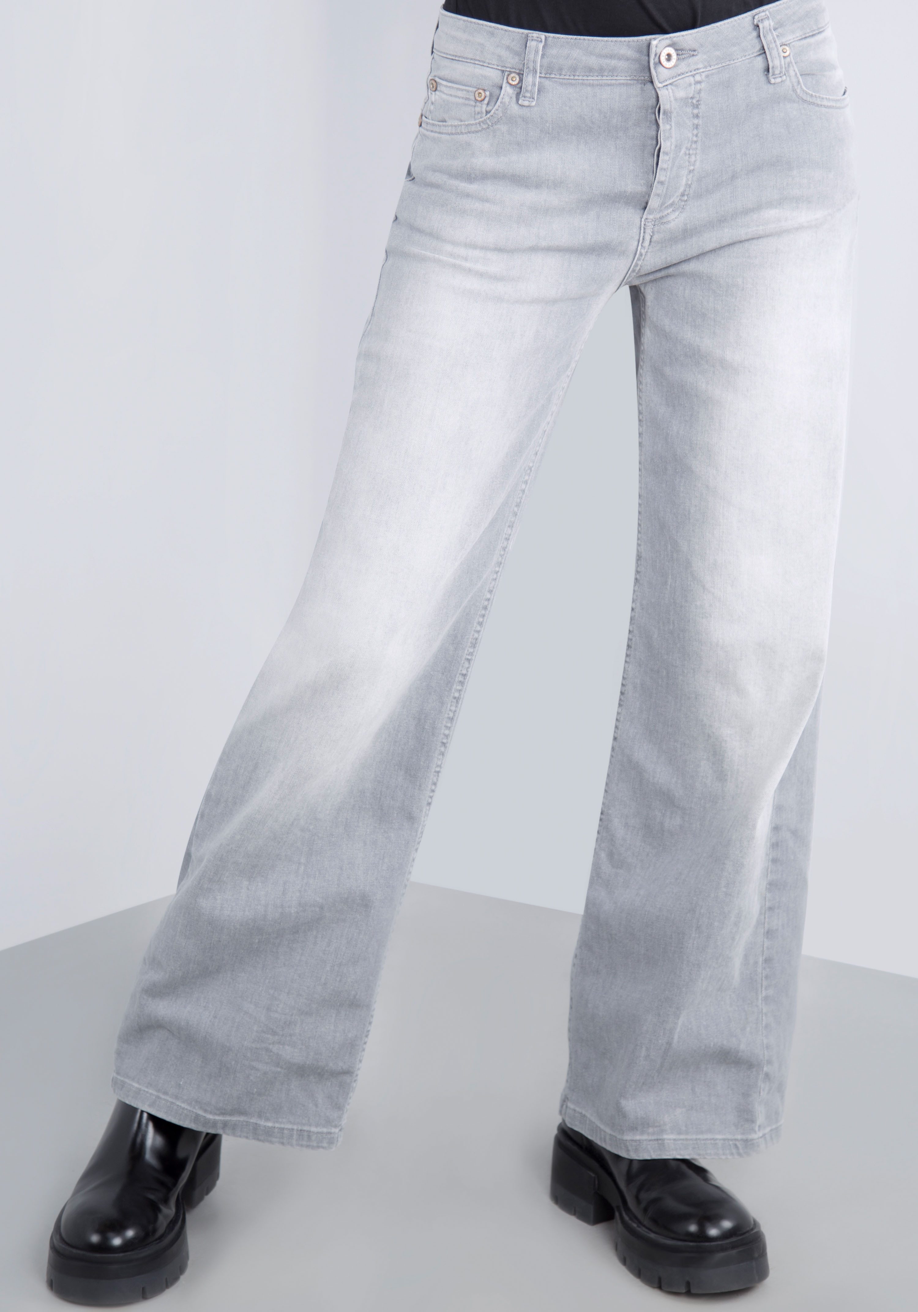 Please Jeans 5-Pocket-Jeans mit weitem Bein günstig online kaufen