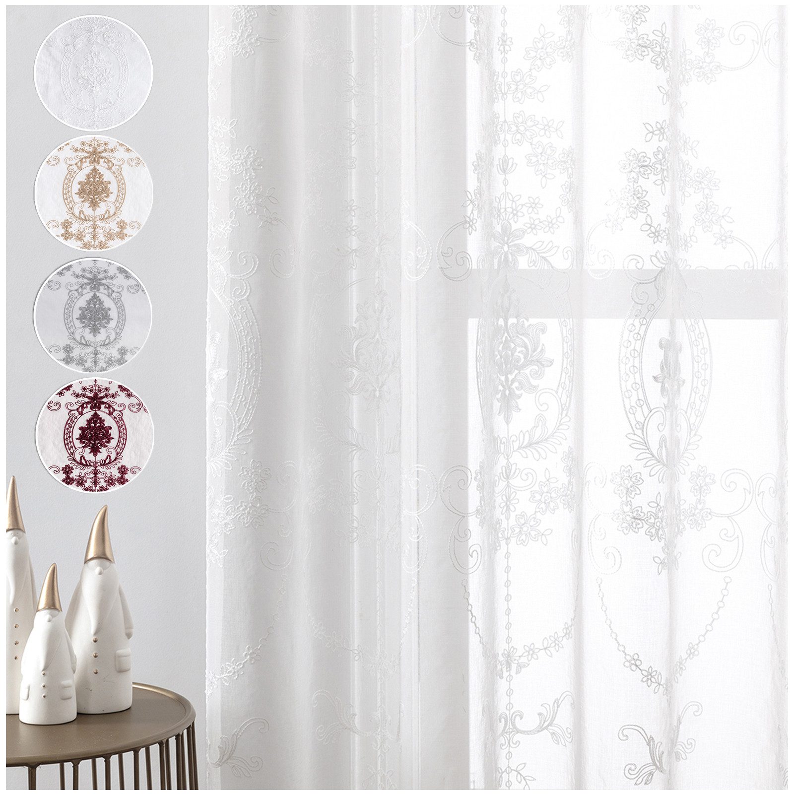 Jibenhome Gardine 2 St. Ösen Vorhang günstig online kaufen