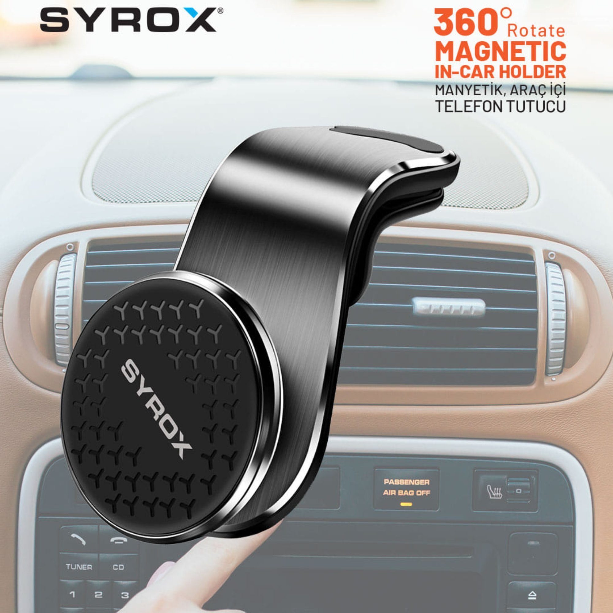 Syrox Syrox KFZ Auto Handy Halterung 360 Magnet Car Holder Handy