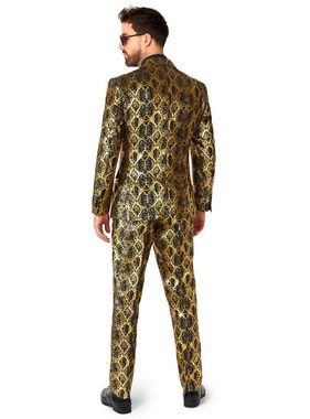 Opposuits Kostüm Shiny Snake Anzug, Cobrastyle: ein Anzug aus glänzend goldener Schlangenhaut