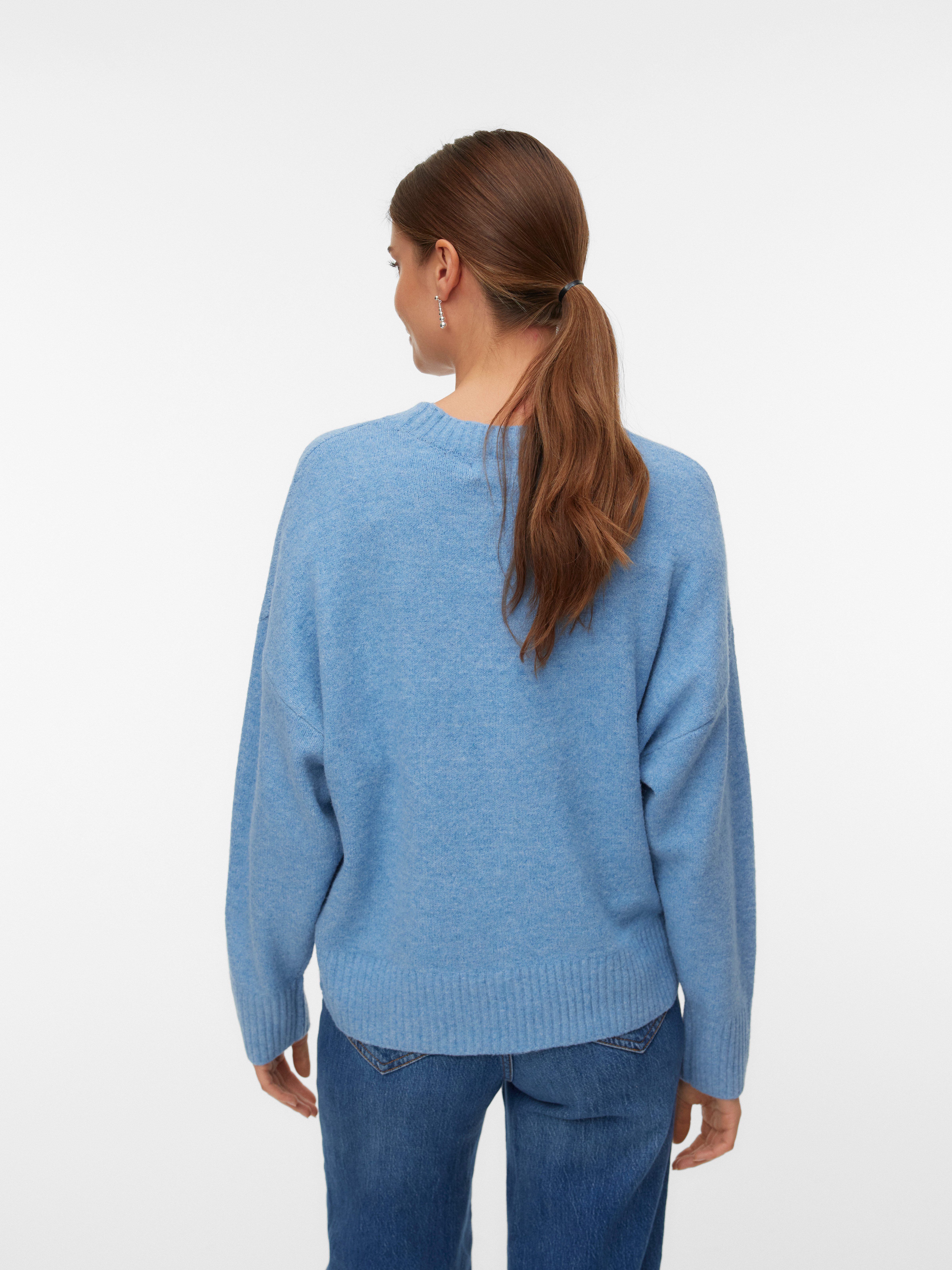 Vero Moda Strickpullover VMBOOM LS O-NECK PULLOVER GA NOOS günstig online kaufen