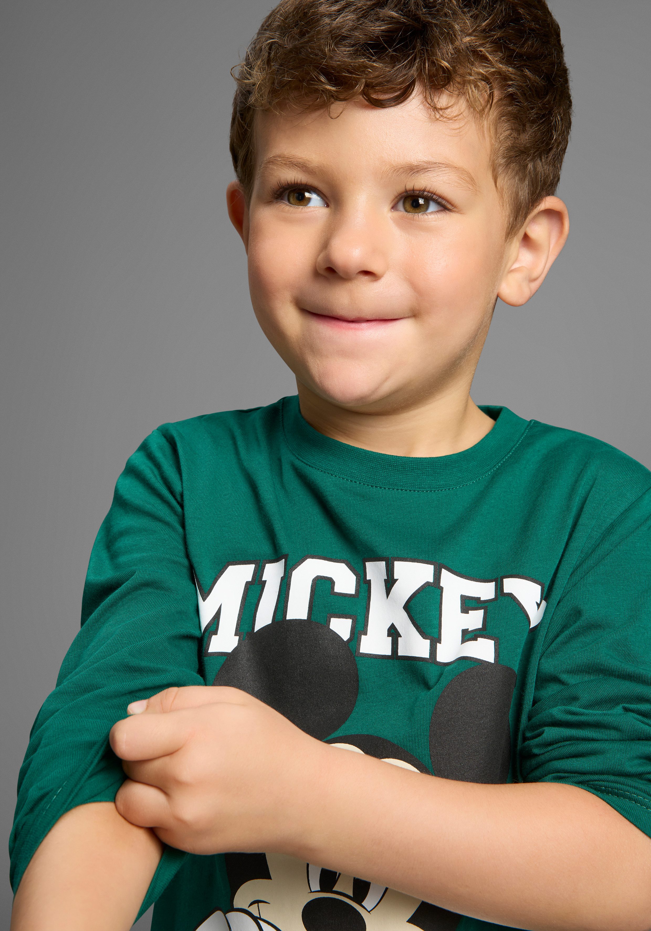 KIDSWORLD Langarmshirt MICKEY Mouse - Disney Shirt Disney Shirt mit Mickey Mouse Druck