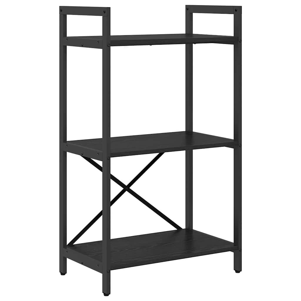 vidaXL Bücherregal Bücherregal Schwarz Eichen-Optik 56 x 34 x 96 cm Holzwer günstig online kaufen