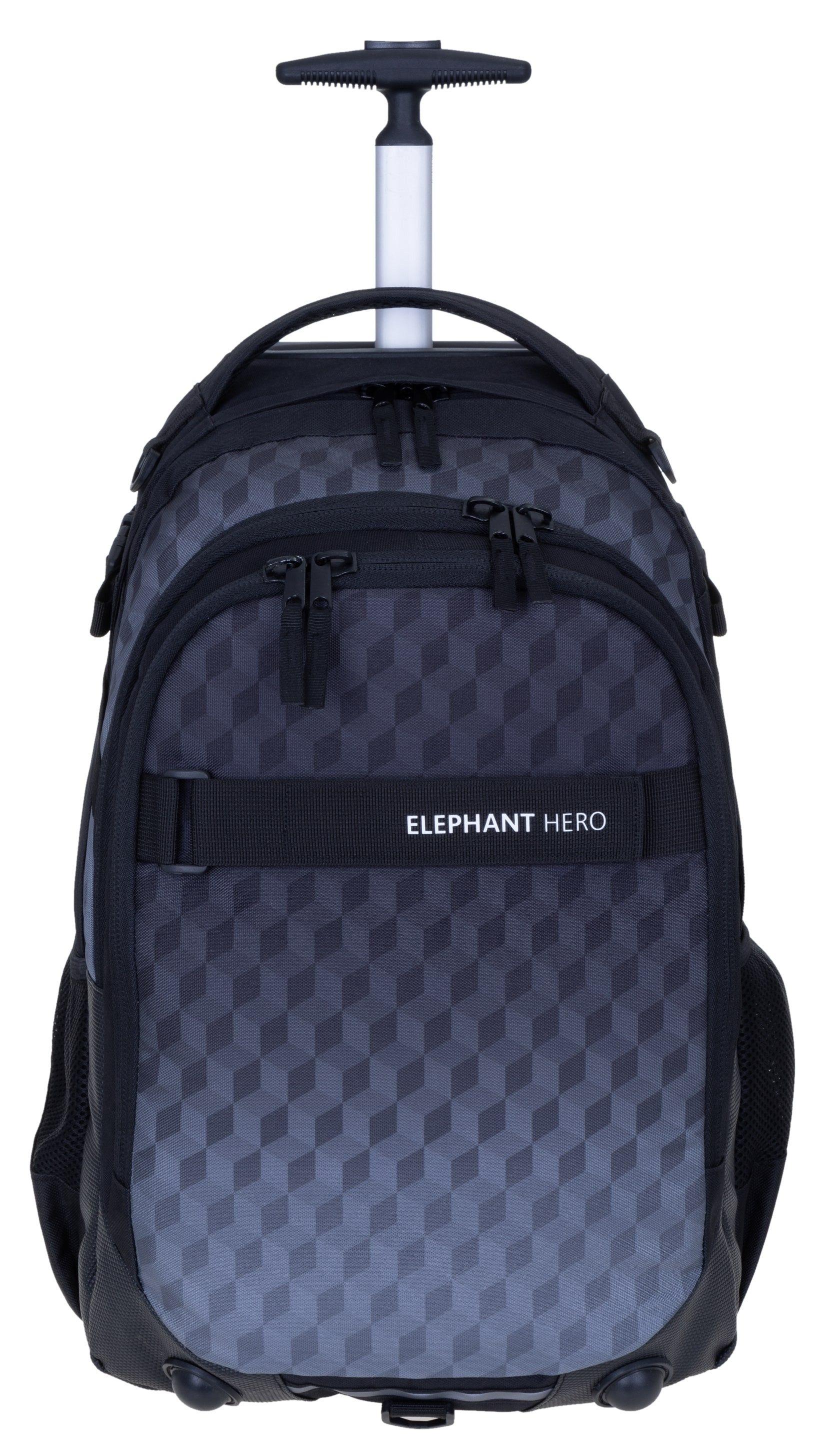 ELEPHANT Schulrucksack Trolley Hero Signature Schultrolley, Rucksacktrolley Schule Rucksack Rollen 3 Fächer Daypack Trolly