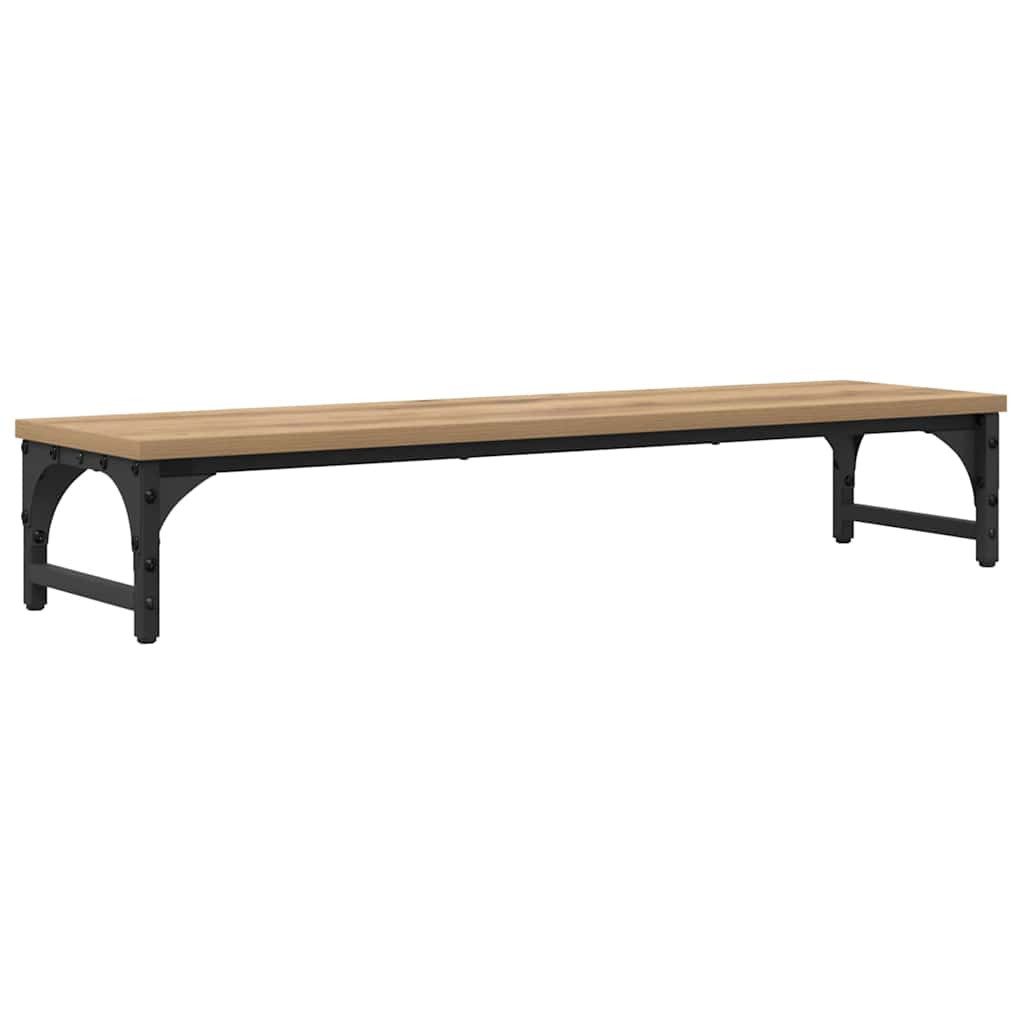 vidaXL Monitor-Halterung Monitor Halterung Artisan-Eiche 85 x 23 x 15,5 cm Holzwerkstoff, (1-tlg)