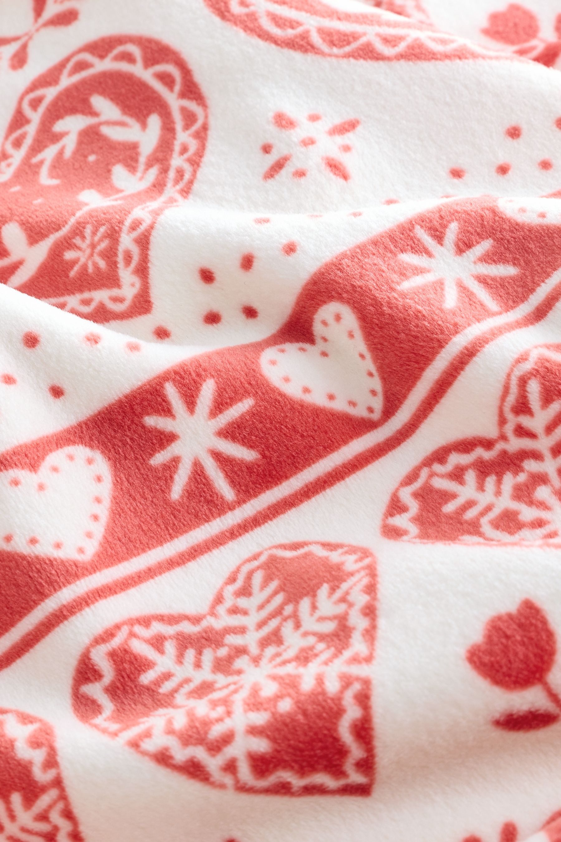 Next Pyjama Kuscheliger Fleece-Schlafanzug, Weihnachtsmuster (2 tlg)
