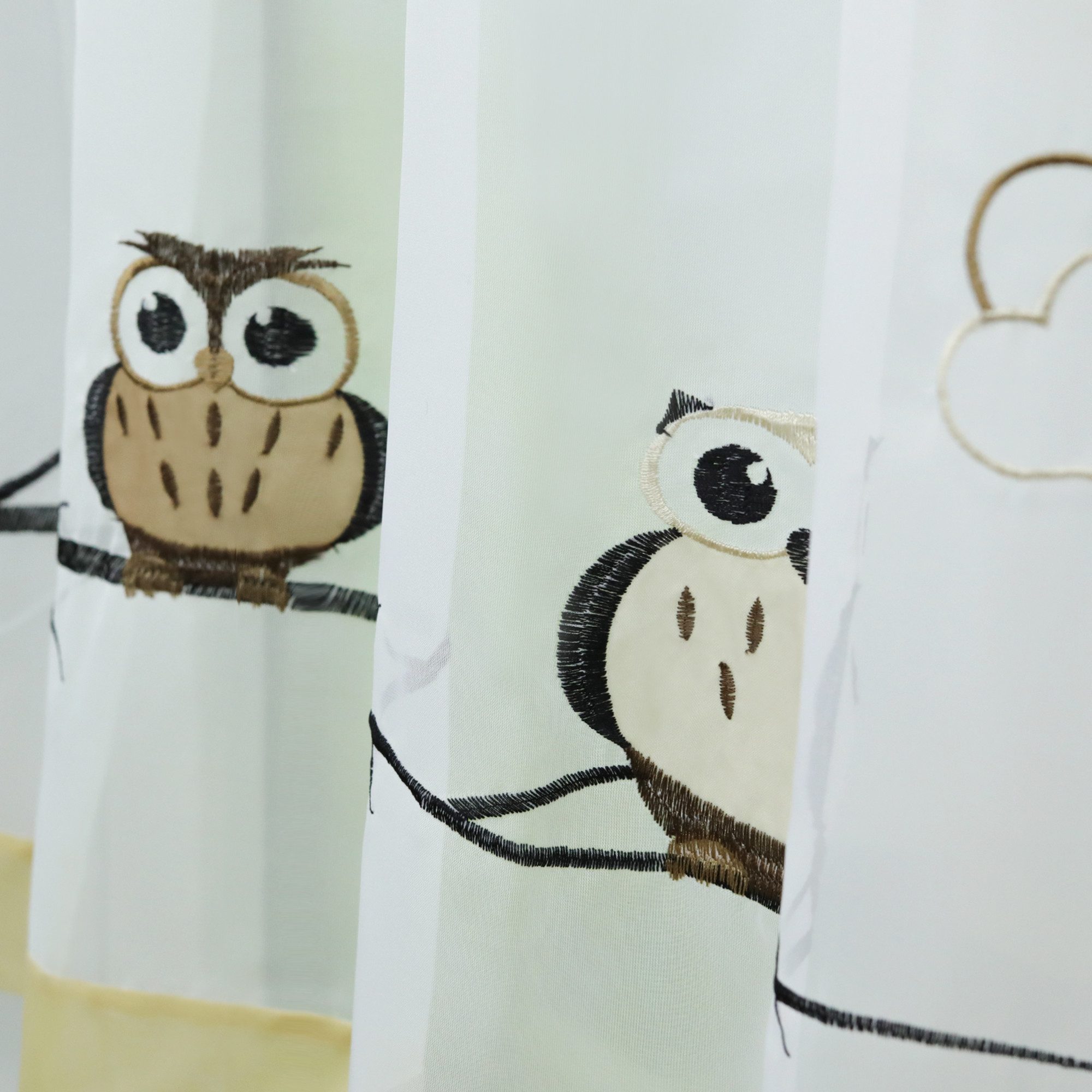 Joyswahl Scheibengardine Grete, Schlaufen, transparent, Voile Bistrogardine günstig online kaufen