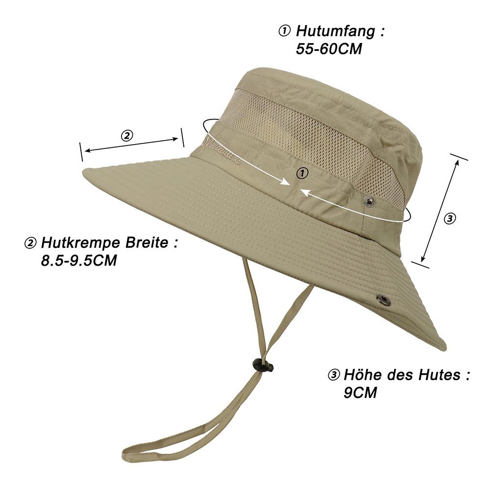 Coonoor Sonnenhut Faltbar Sommer Wanderhut UV-Schutz günstig online kaufen