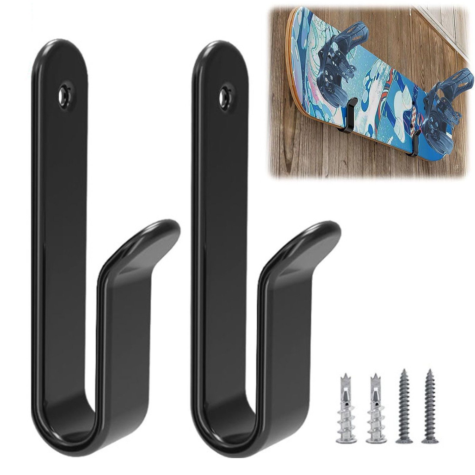 Rutaqian Wandhalter Surf Surfbrett für Surfbretter, Wandhalterung Skateboards Snowboards