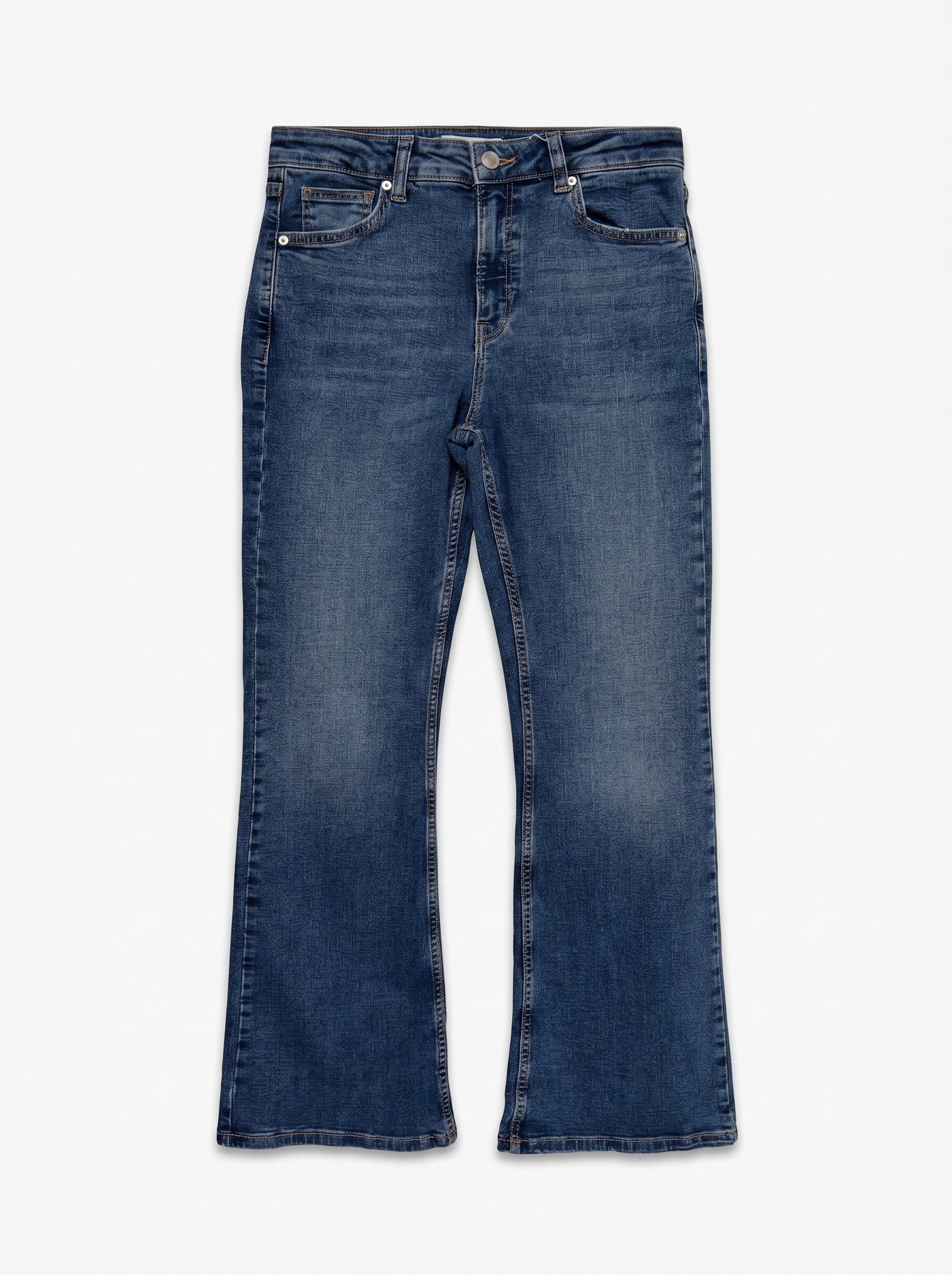 TOPSHOP Bootcut-Jeans TSJAMIE HR FLARE DNM JEANS MB NOOS Baumwollmischung, flared fit, high waist