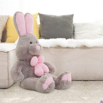 yozhiqu Kuscheltier Kaninchen Plüschtier Osterhase Puppe Puppe Puppe Kreatives Geschenk, Hochwertiges und sicheres Material, leicht zu reinigen, weich und süß