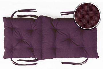 sunnypillow Bankauflage Bankauflage Stuhlkissen viele Farben und Größen zur Auswahl, 40 cm x 40 cm x 40 cm violett