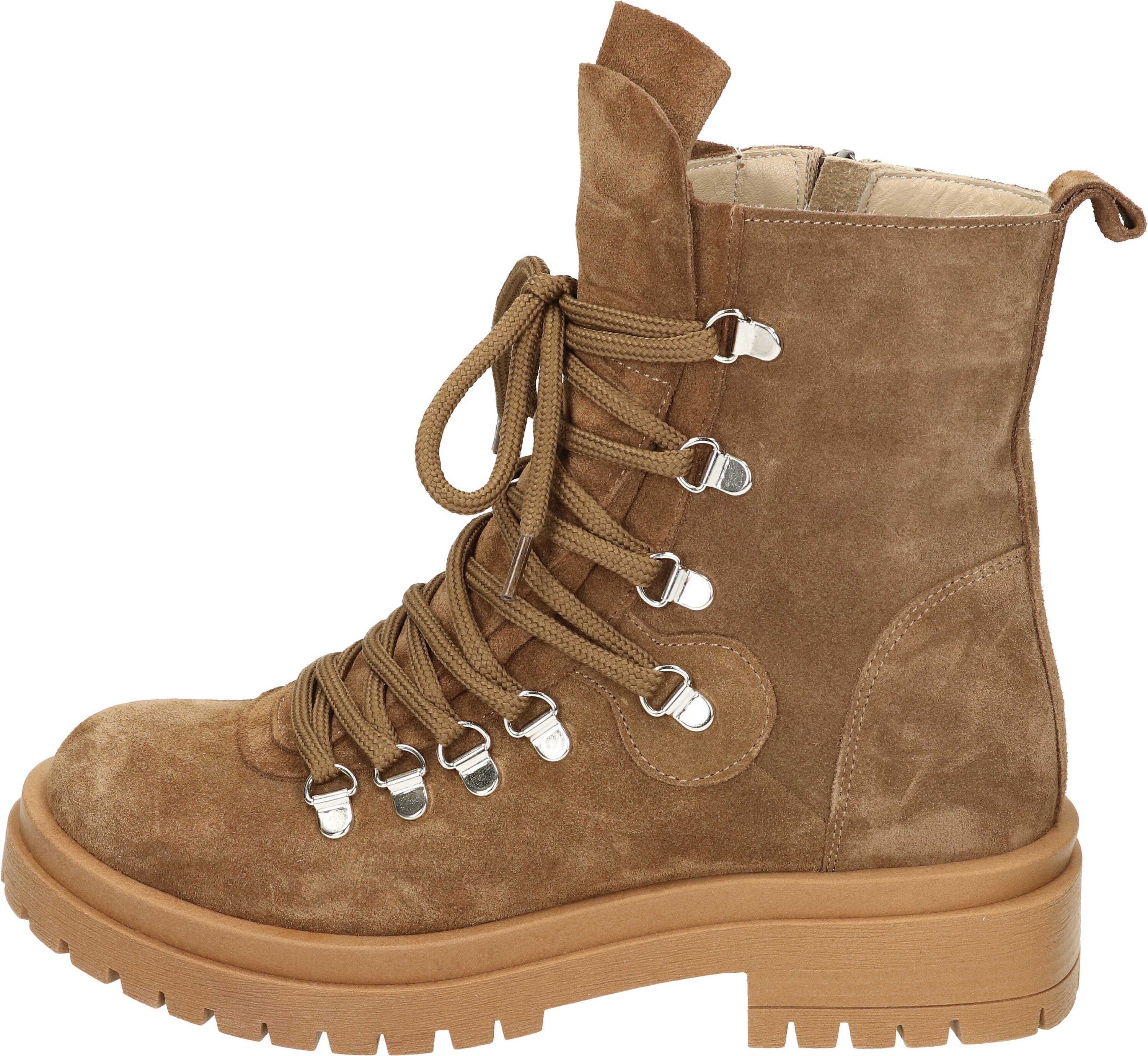 Piazza Stiefeletten Schnürstiefelette aus Veloursleder günstig online kaufen