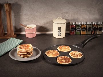 Hanseküche Crêpepfanne Pancake Pfanne – Hochwertige Spiegeleipfanne Ø26cm, Aluminium (Pfanne, 1-tlg., für Pancakes und kleine Pfannkuchen), Gleichmäßige Wärmeleitung, Innovative Antihaftbeschichtung