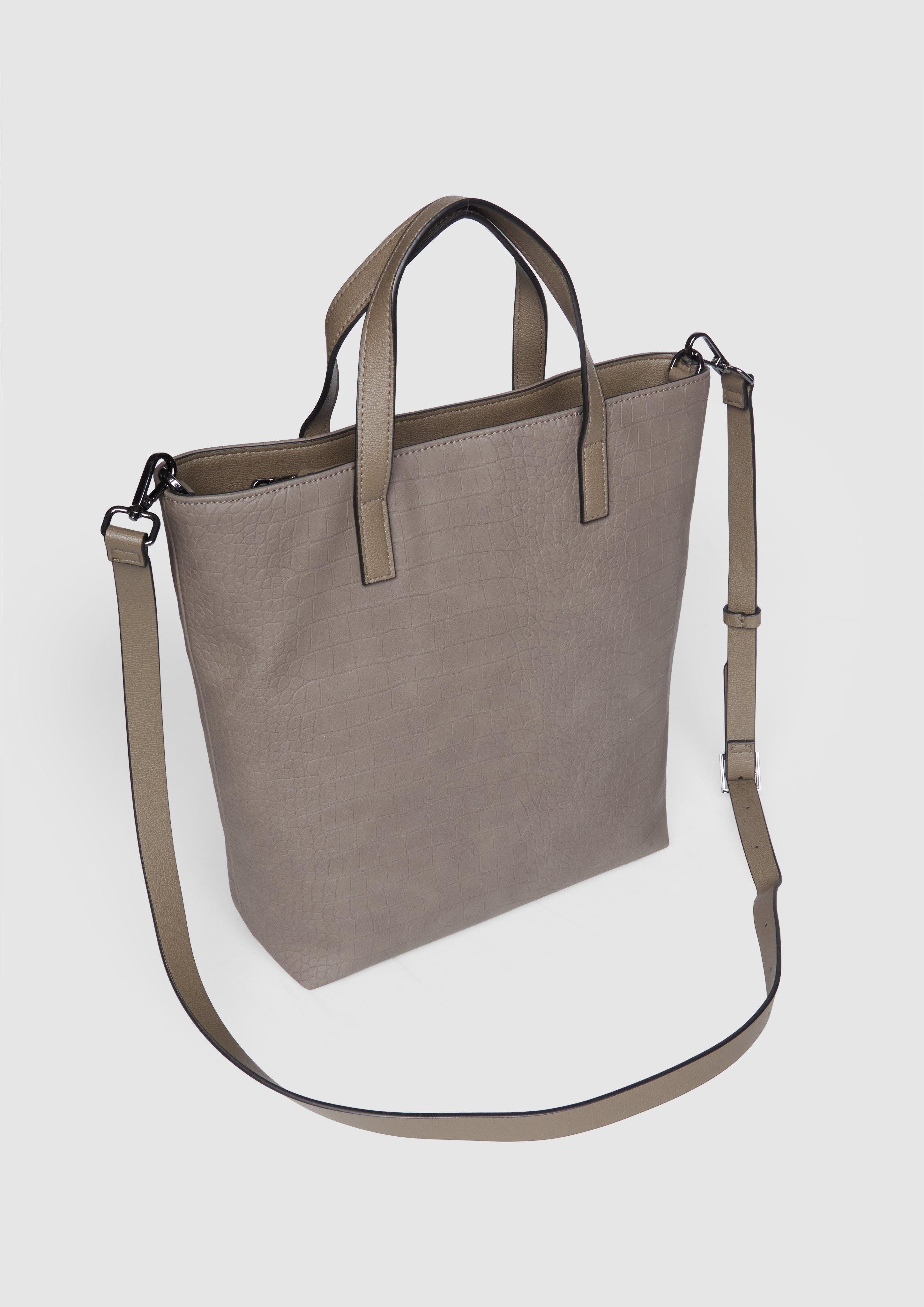 s.Oliver Tragetasche Mittelgroßer Shopper in Krokodilleder-Optik günstig online kaufen