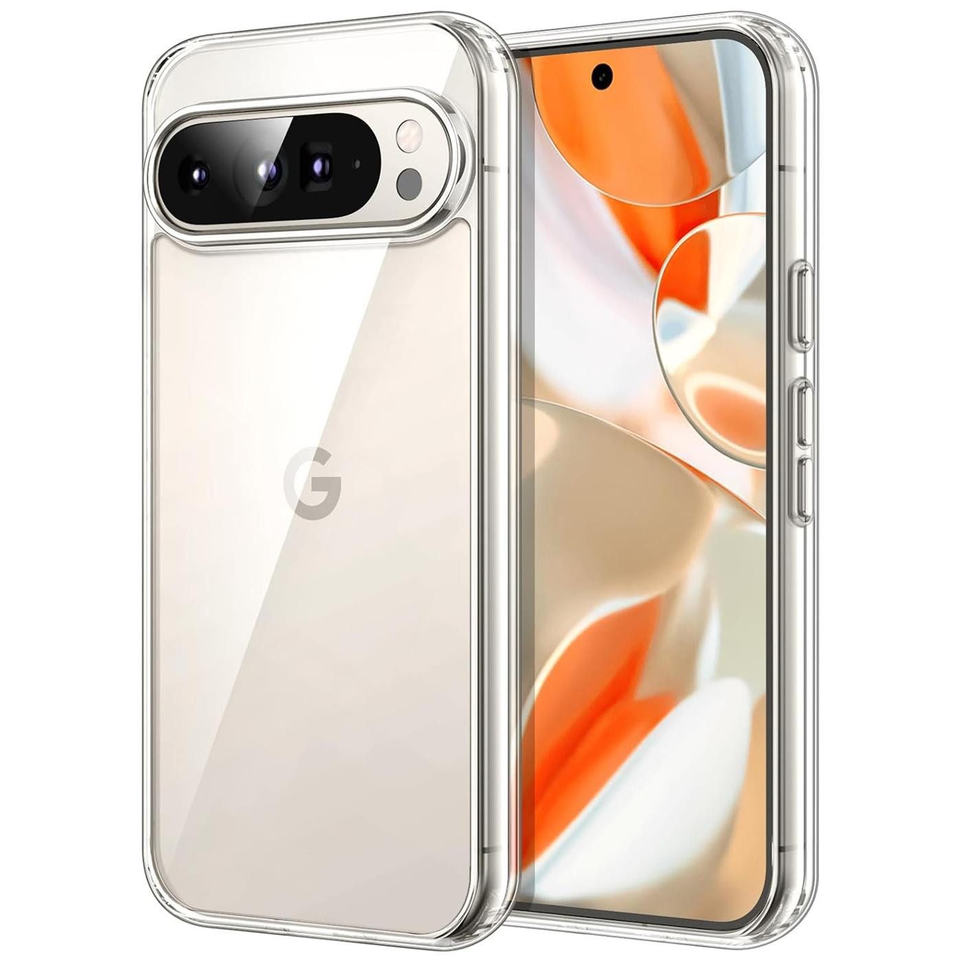 CoolGadget Handyhülle Transparent Ultra Slim Case für Google Pixel 9 Pro XL 6,8 Zoll, Silikon Hülle Dünne Schutzhülle für Pixel 9 Pro XL Hülle