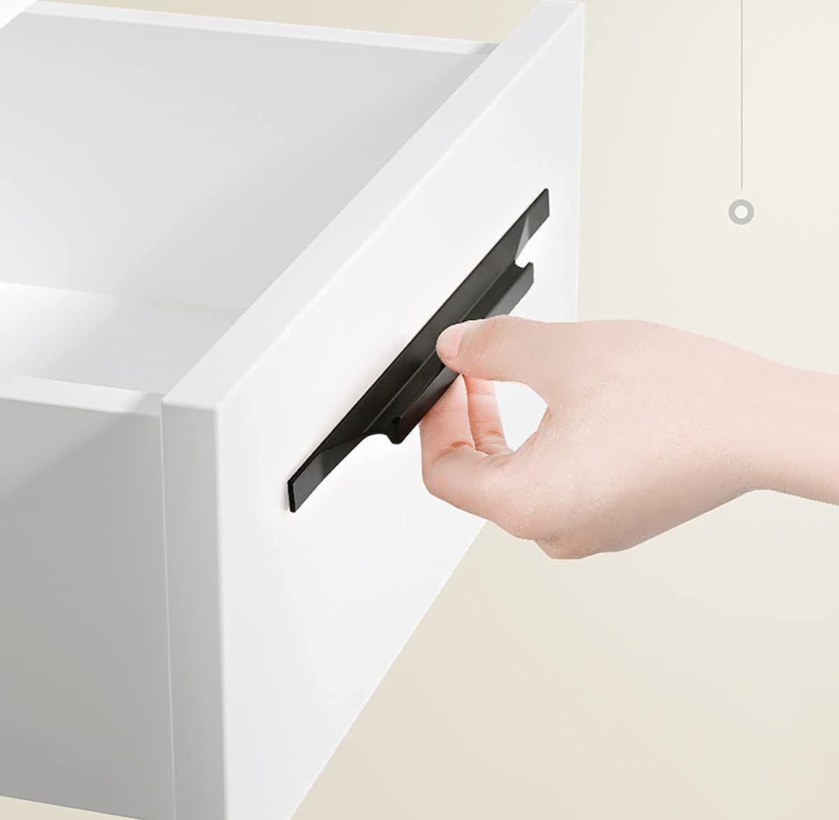 (2-St) Möbelgriff HIBNOPN zieht Garderobengriffe Aluminiumlegierung 2er Küchenschrank