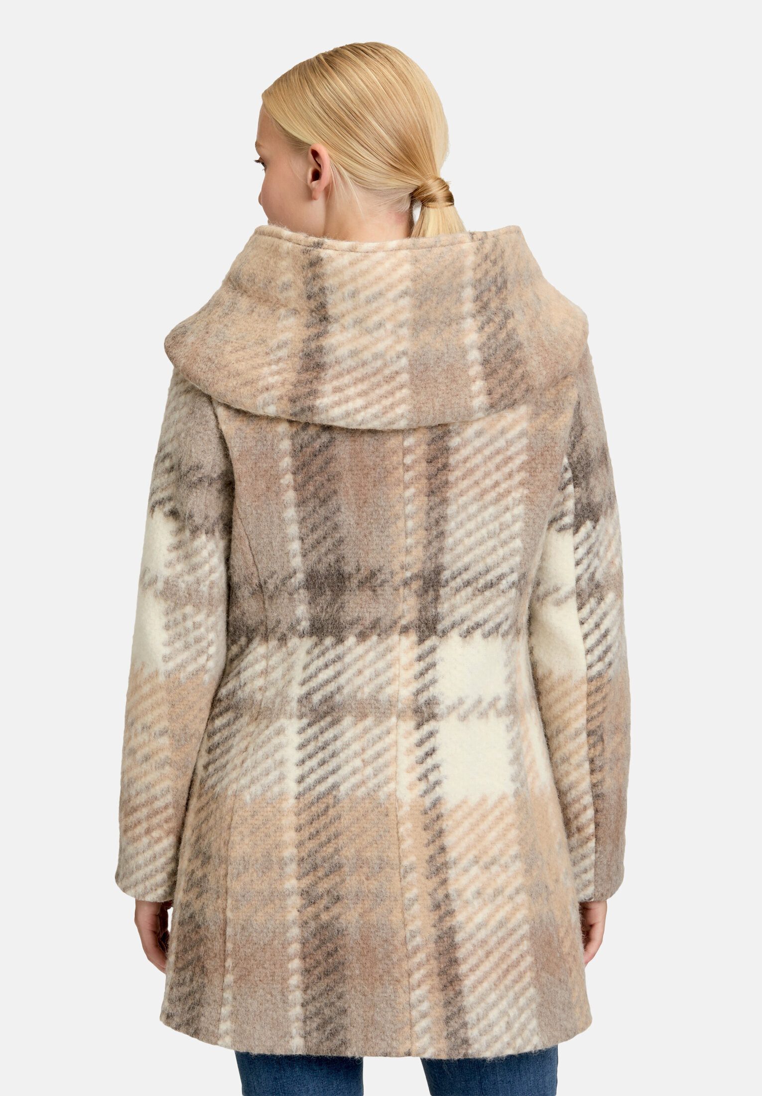 Amber & June Kurzjacke Damen mit Kapuze