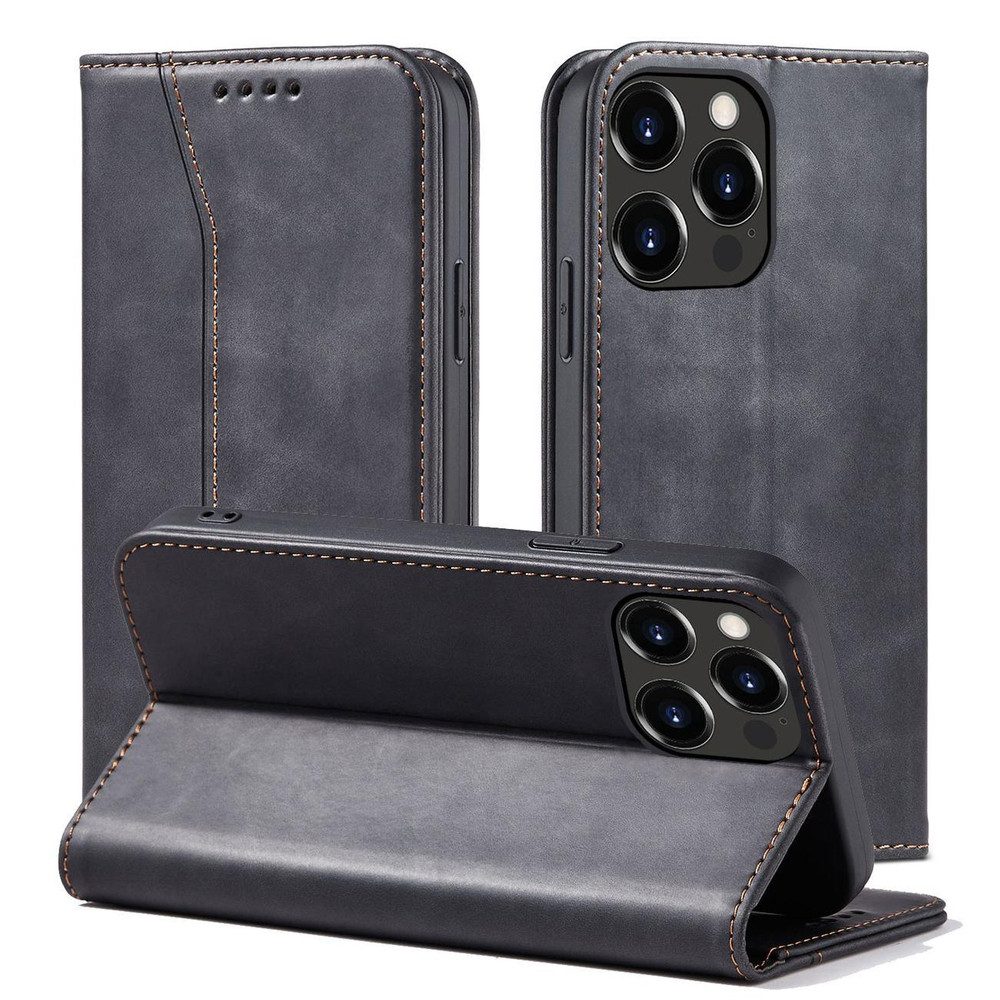 Hurtel Handyhülle Klapptasche Schutzhülle Kartenfach 6,1 Zoll, Kartenfach, Standfunktion, Magnetverschluss