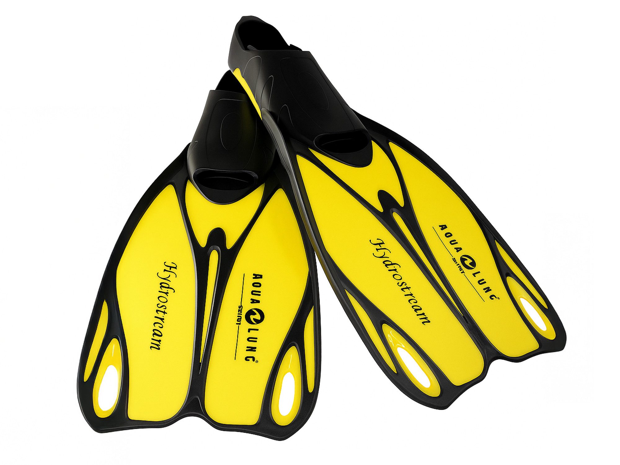 Aqua Lung Sport Flosse Taucherflossen für Kinder zum Трубкаn und Schwimmen (Hydrostream Junior, 1 St., Lange Schwimmflossen für Jungen und Mädchen), Leistungsstarke Трубкаflossen - Gelb