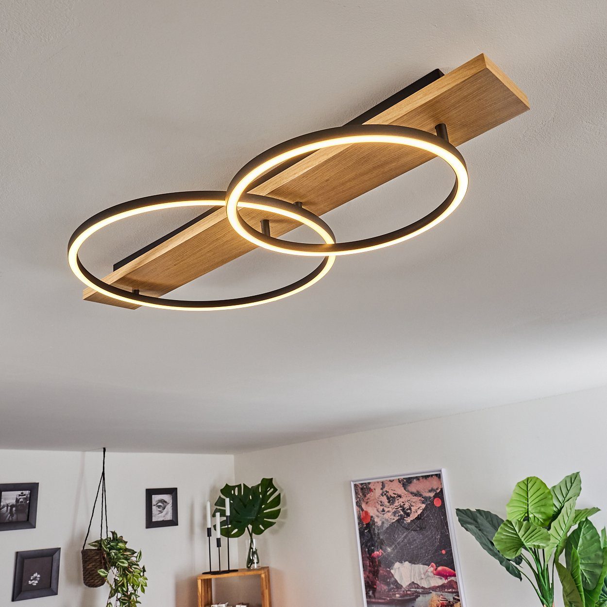 hofstein Deckenleuchte 2-flammige LED Flur Dielen Leuchten Decken Lampen Wo günstig online kaufen