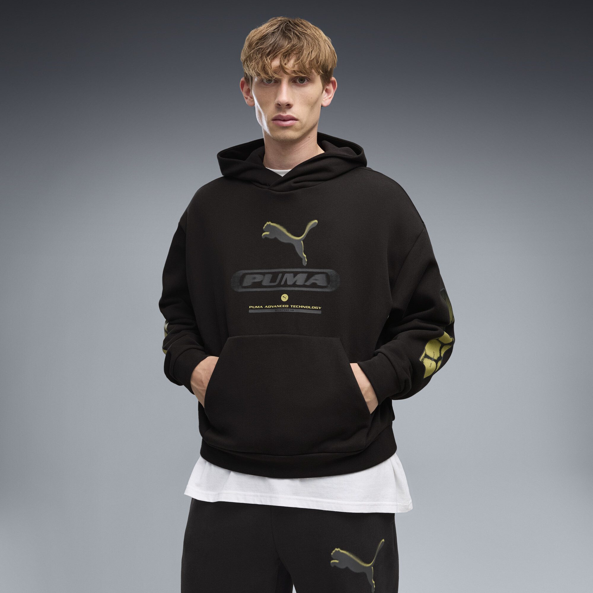 PUMA Hoodie PUMA Sport Boxy Graphic Fleece Hoodie Herren