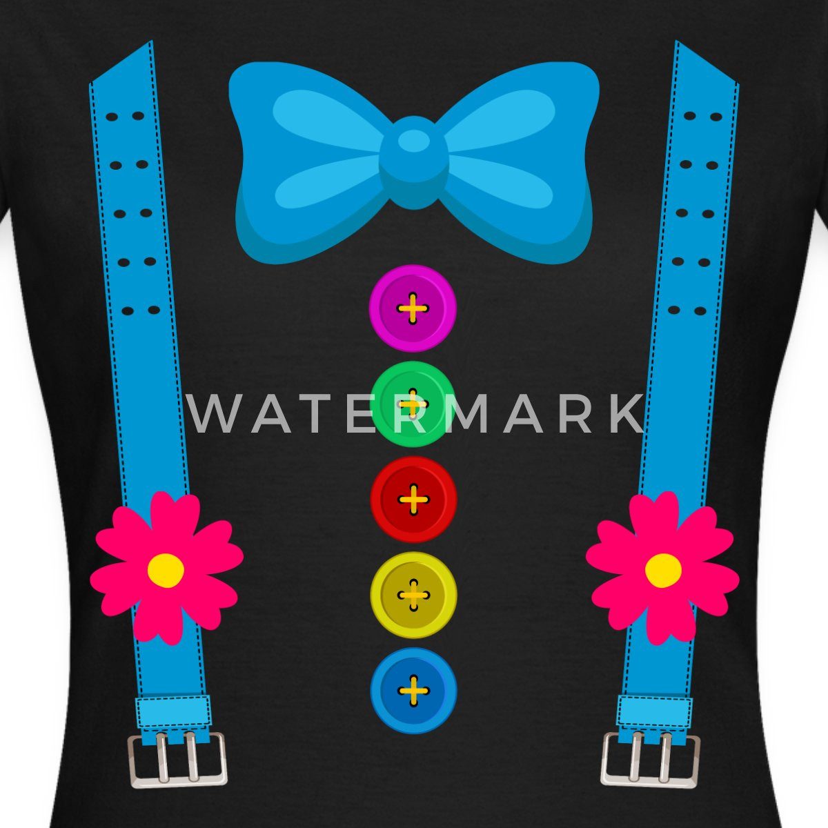 Spreadshirt T-Shirt Clown Kostüm Fasching Karneval Witzig Frauen T-Shirt (1 günstig online kaufen