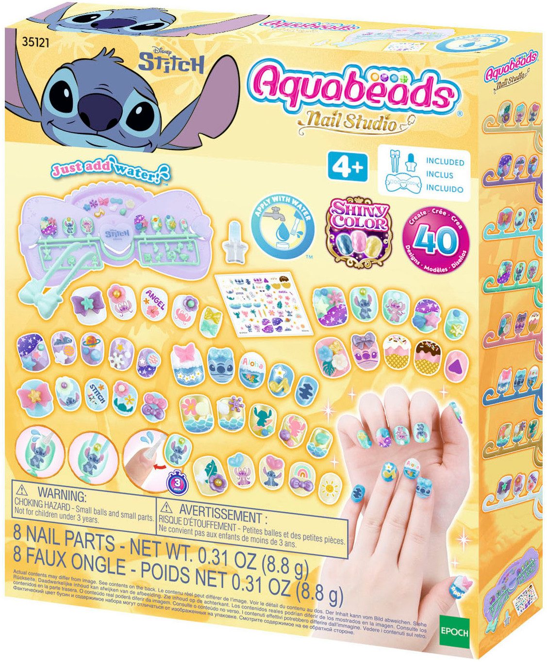 Aquabeads Kreativset Stitch, Nagelstudio